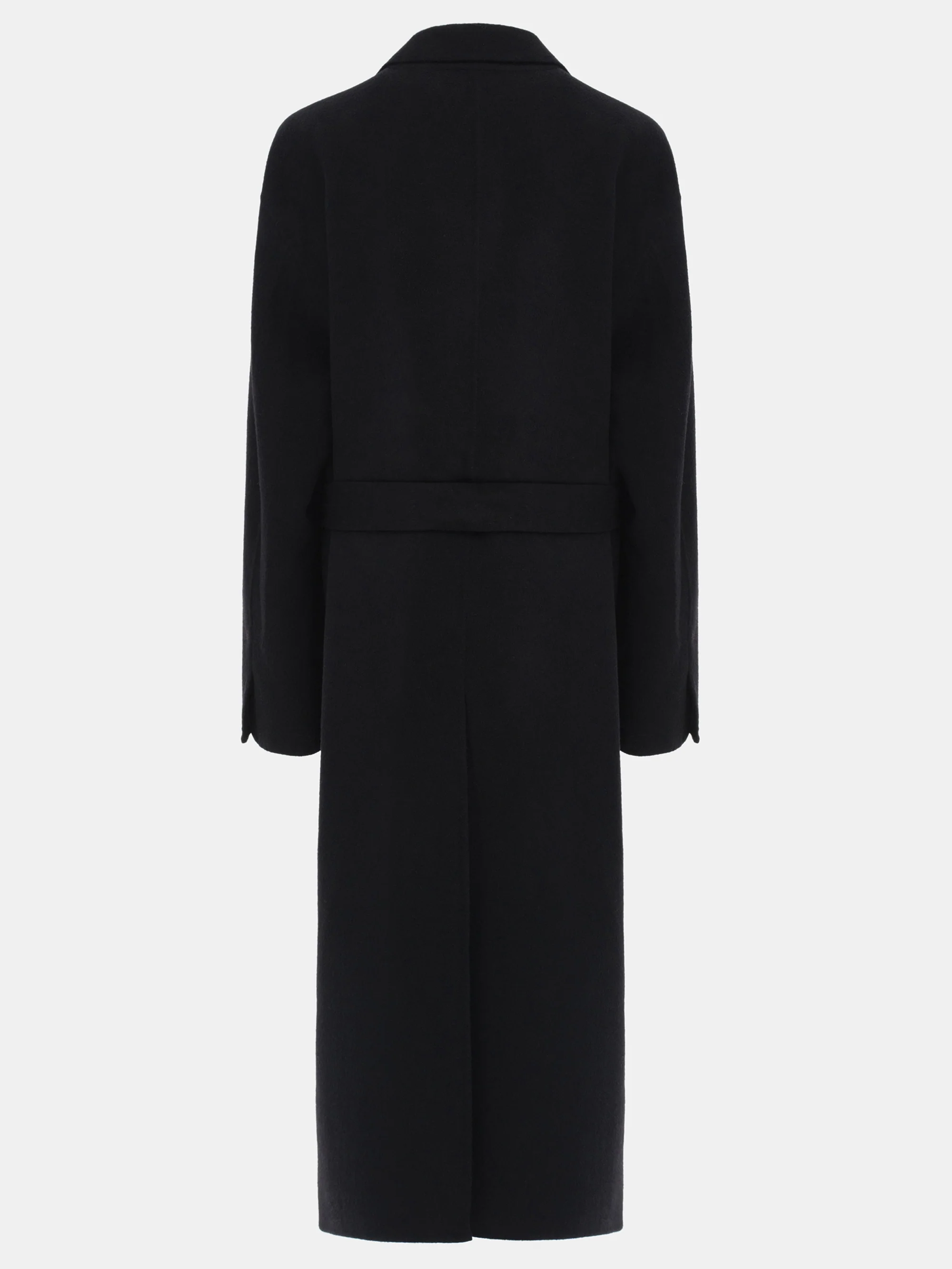 100% Wool Shawl-Collar Coat, Black - Image 5