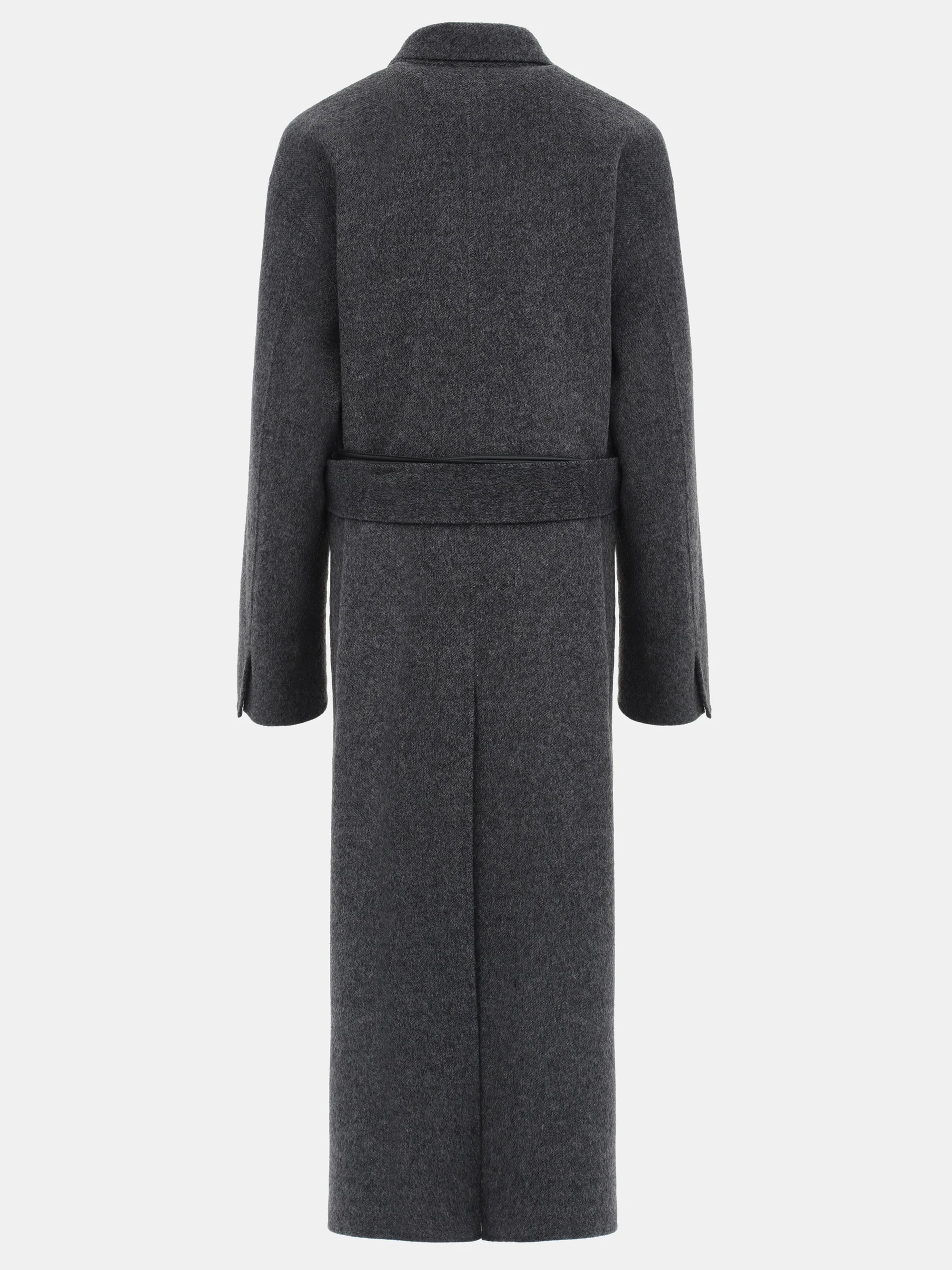 100% Wool Shawl-Collar Coat, Charcoal - Image 6