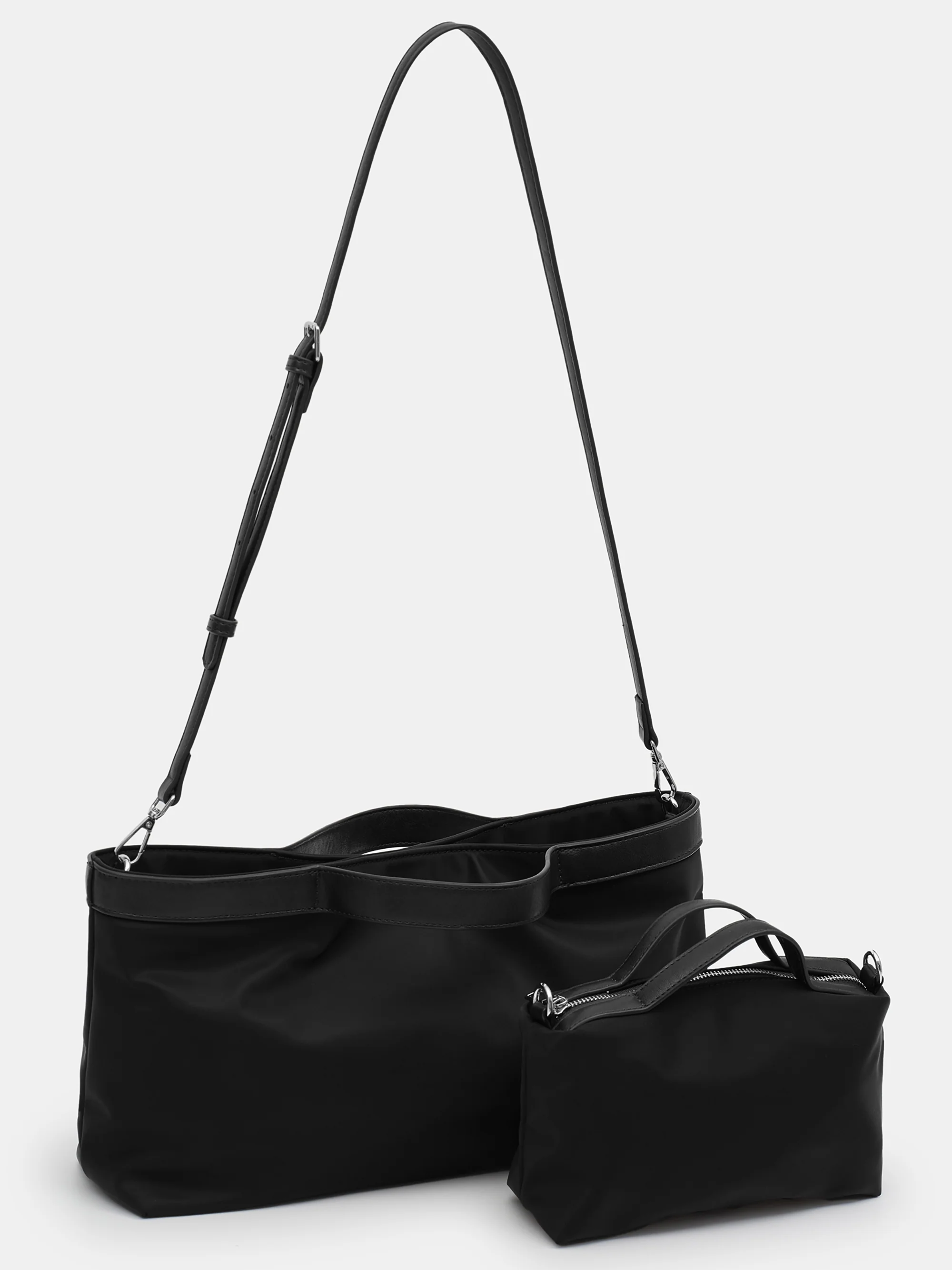 2-in-1 Tote Bag, Black - Image 2