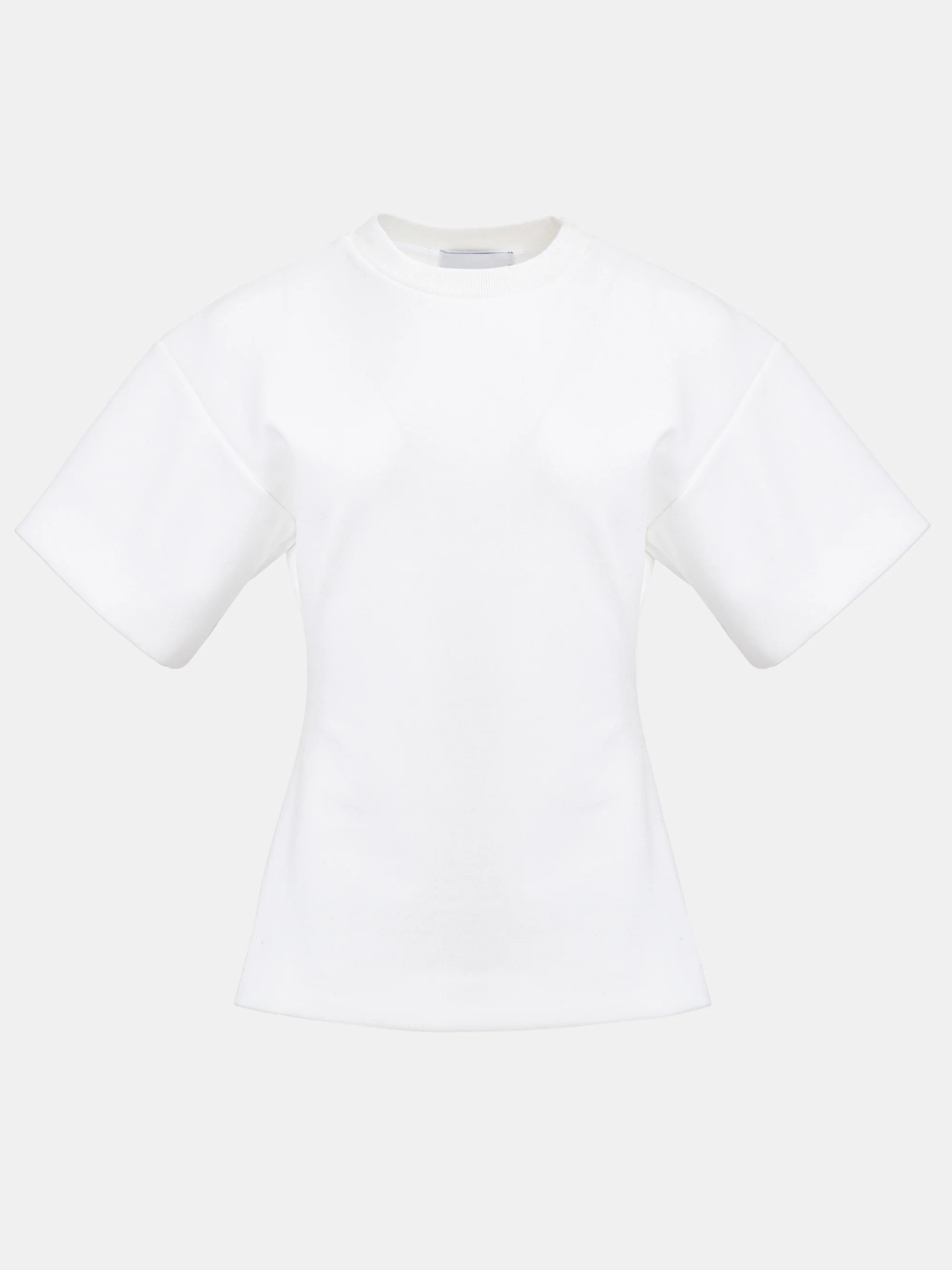 Amila Cinched T-Shirt, White - Image 3