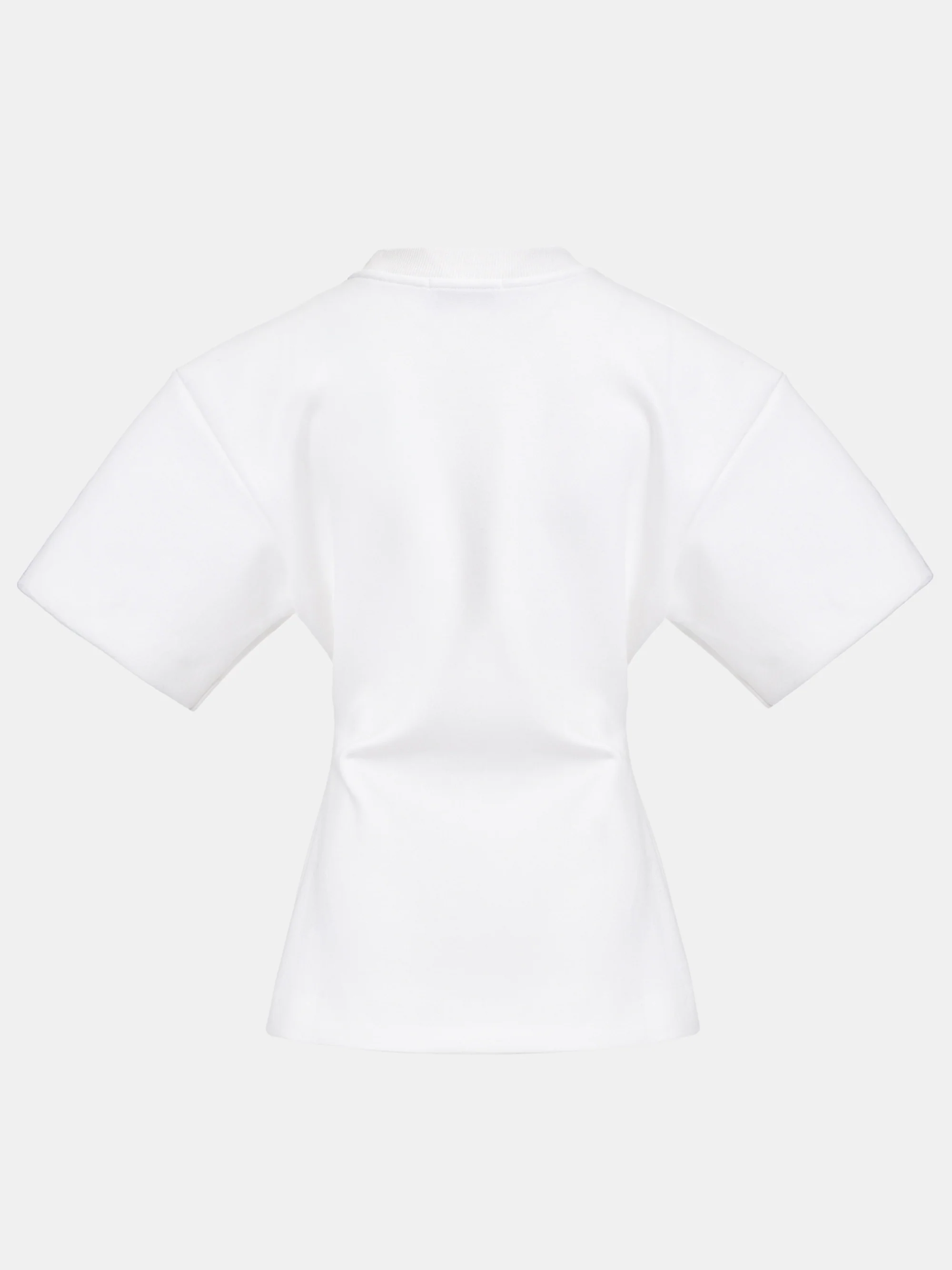 Amila Cinched T-Shirt, White - Image 4