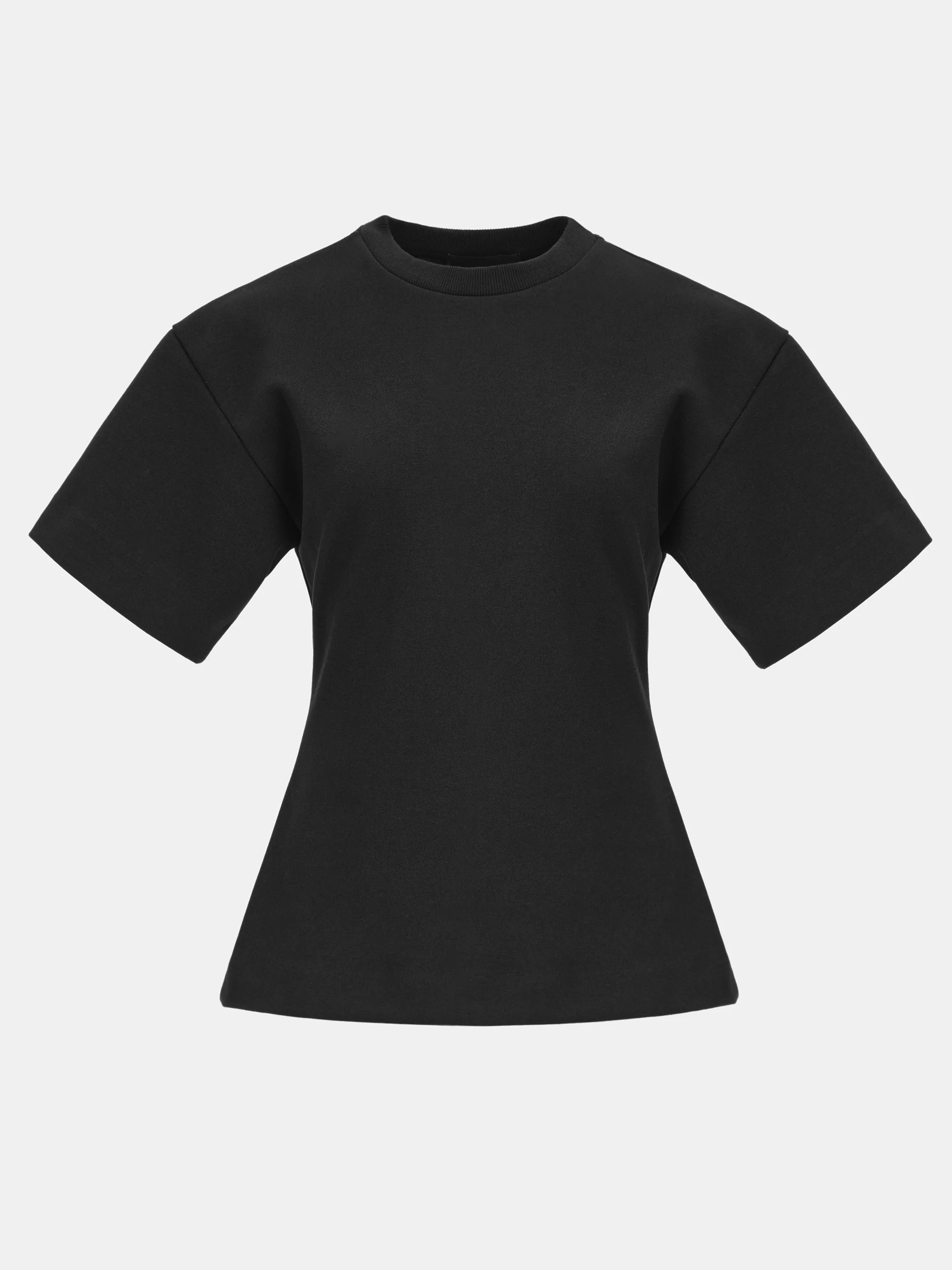Amila Cinched T-Shirt, Black - Image 4