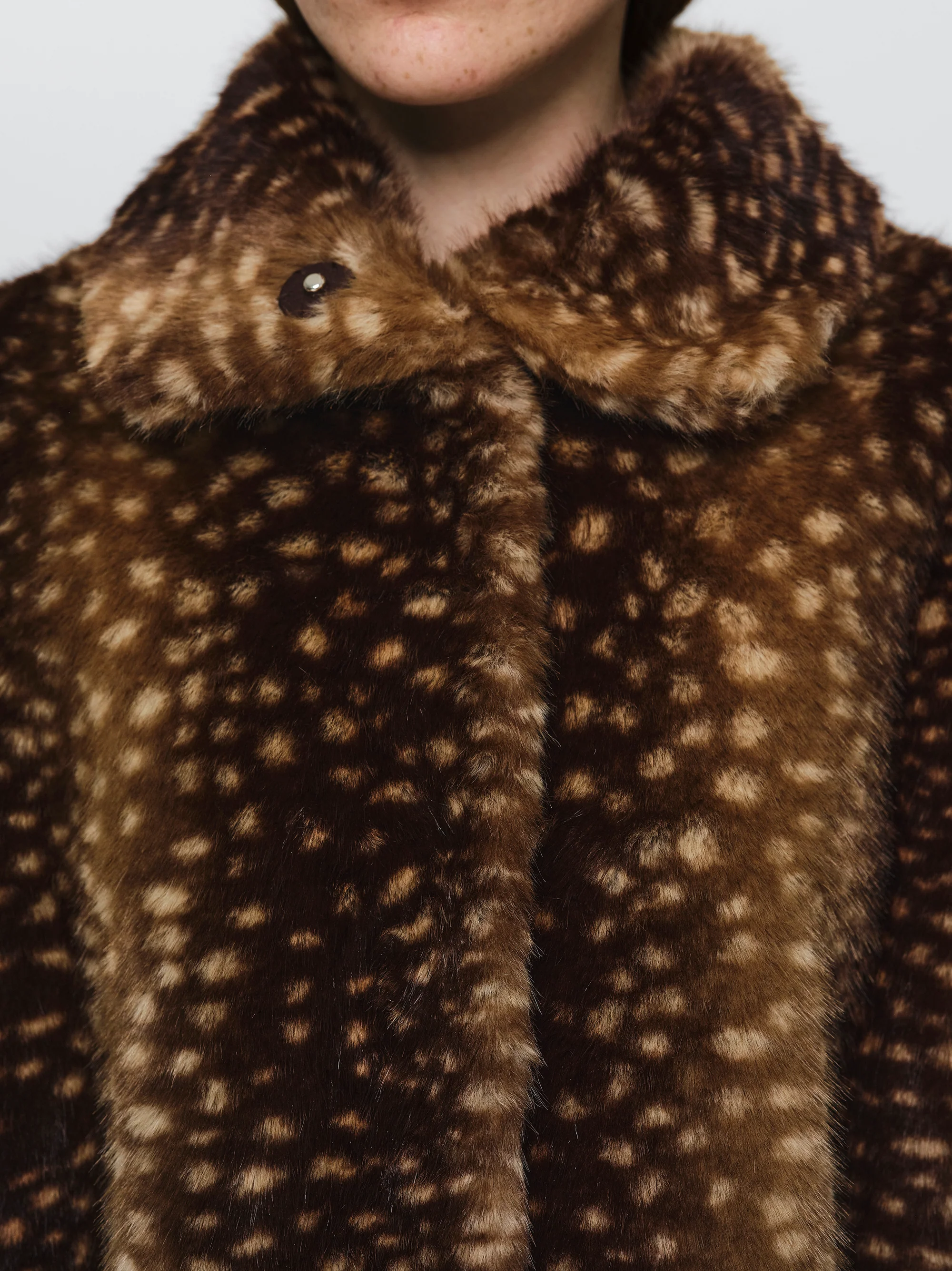 Animal Print Faux-Fur Jacket, Brown - Image 2