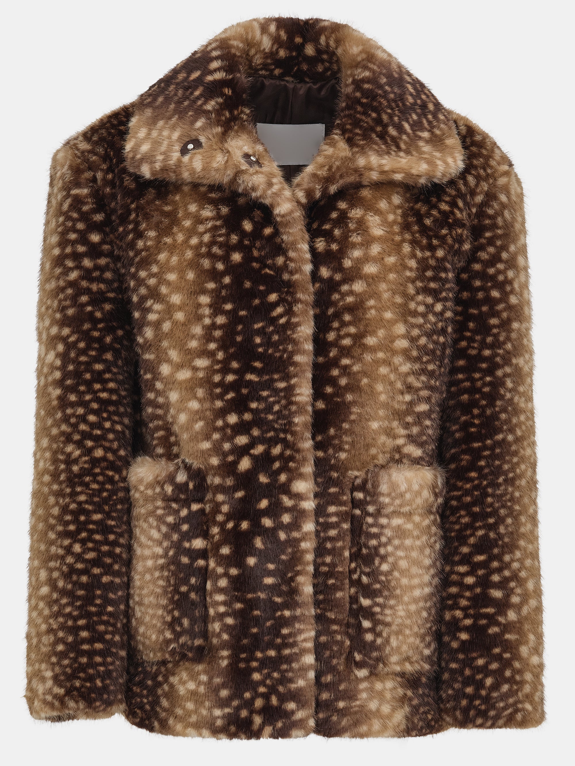 Animal Print Faux-Fur Jacket, Brown - Image 5