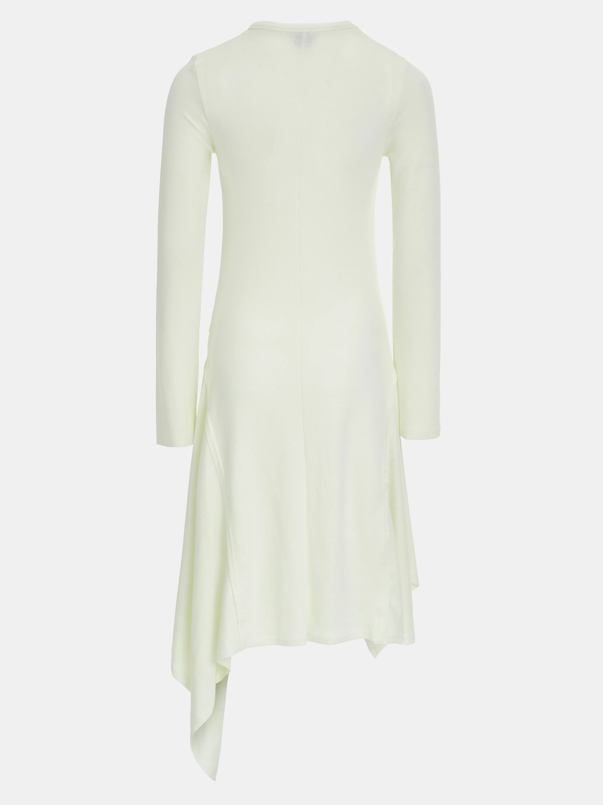 Asymmetric Tiered Dress, Cream - Image 3