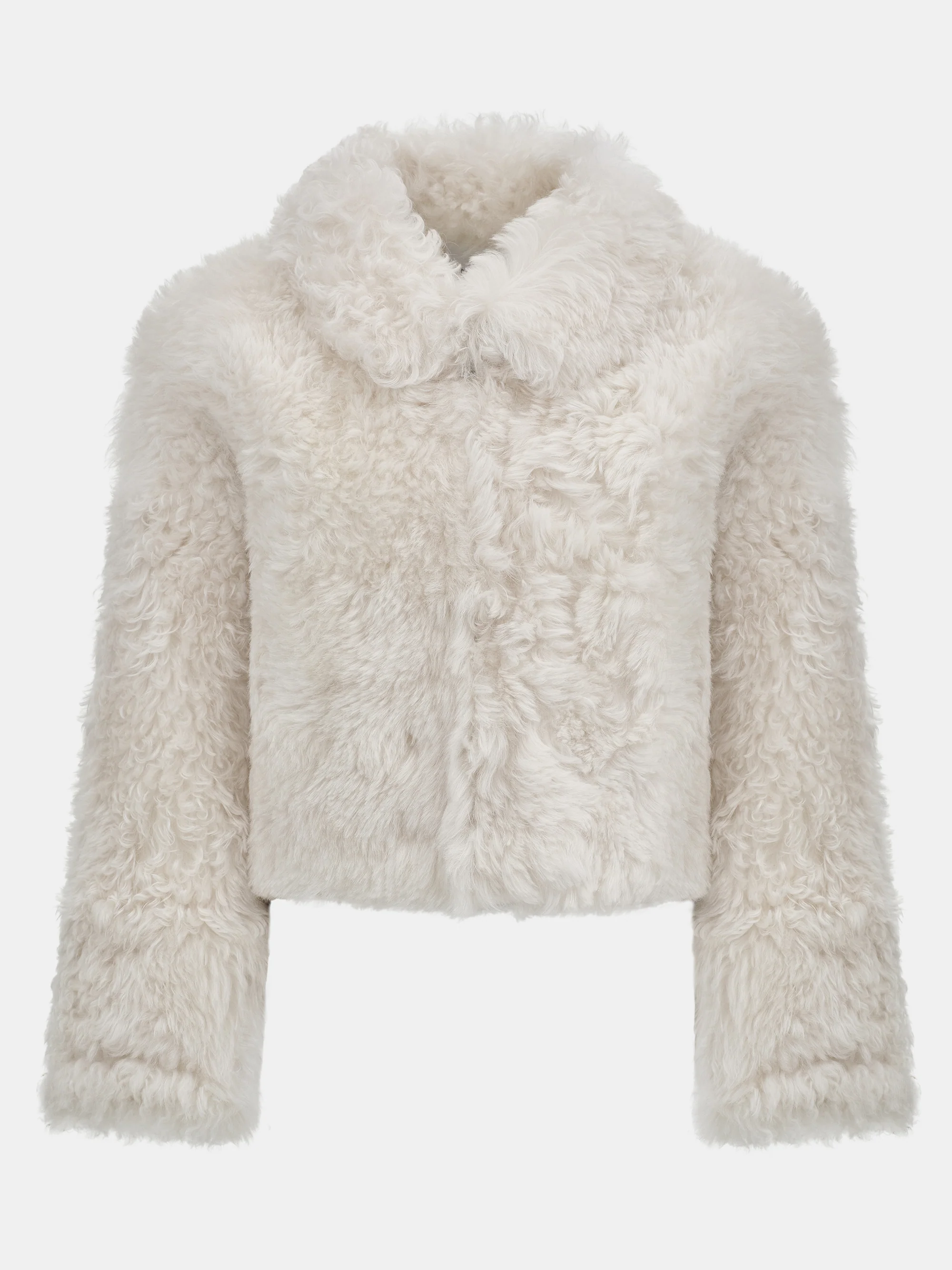 Baby Shearling Jacket, Ivory - Image 7