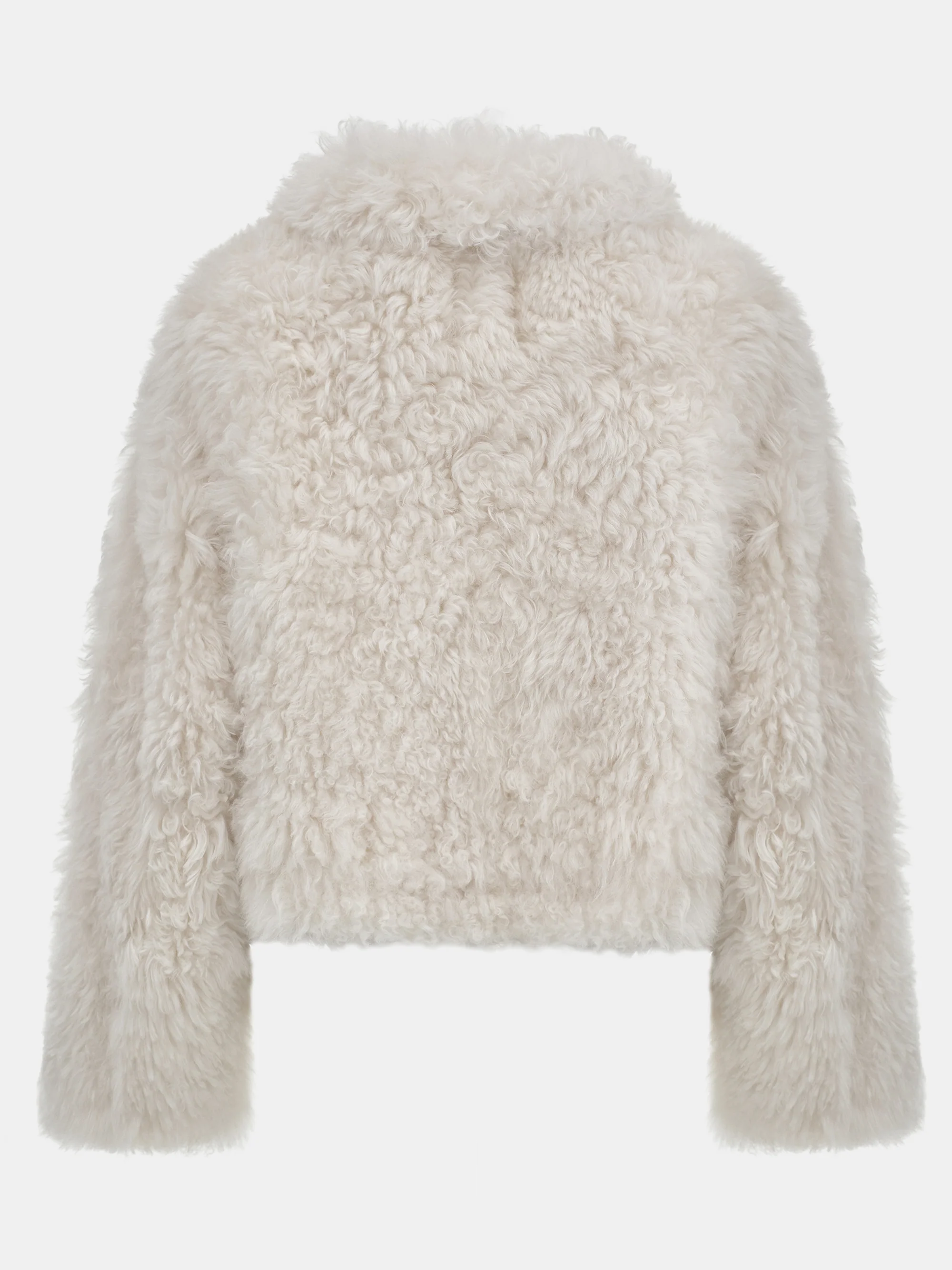 Baby Shearling Jacket, Ivory - Image 8