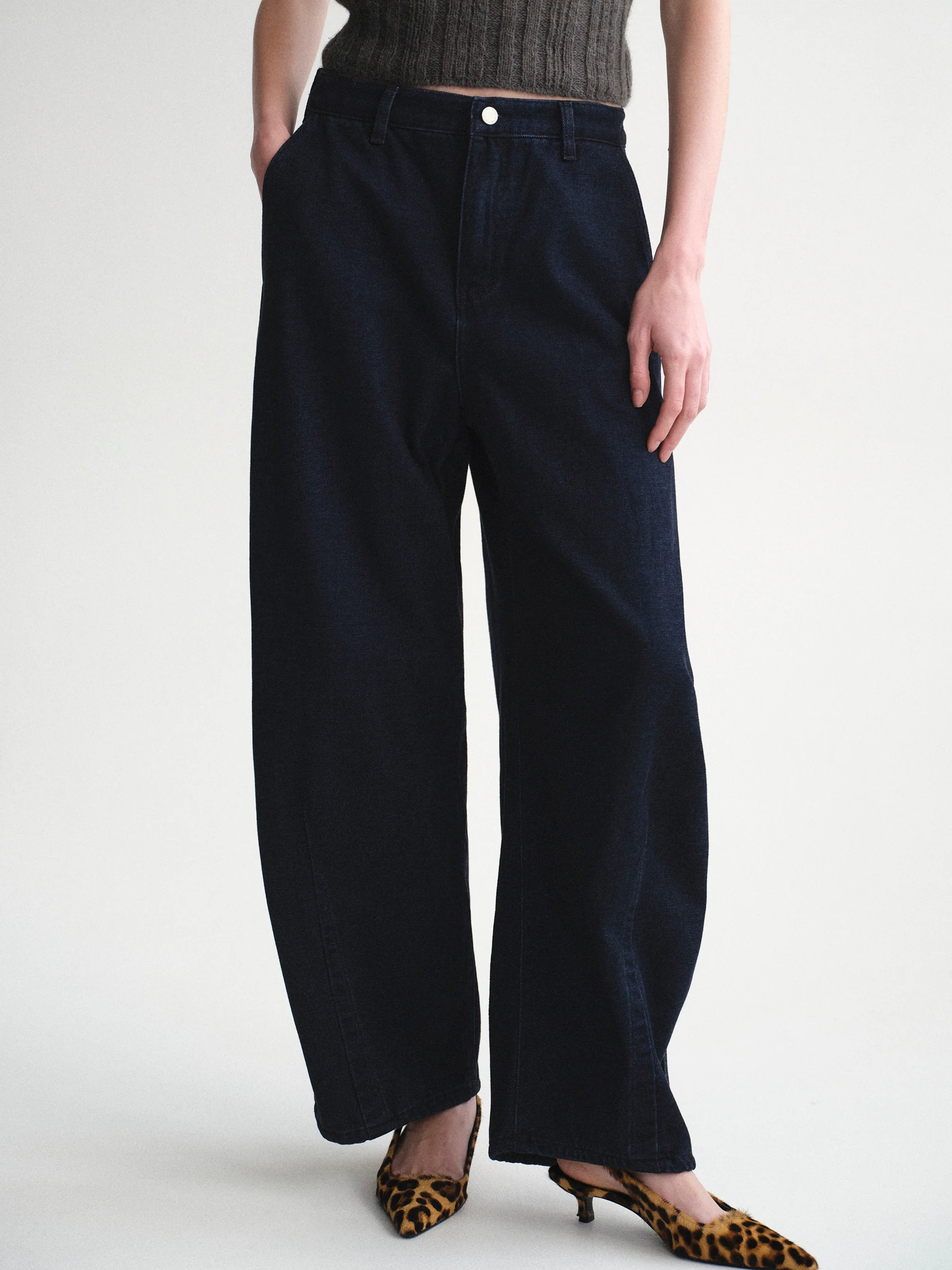 Barrel-Leg Jeans, Blue - Image 2