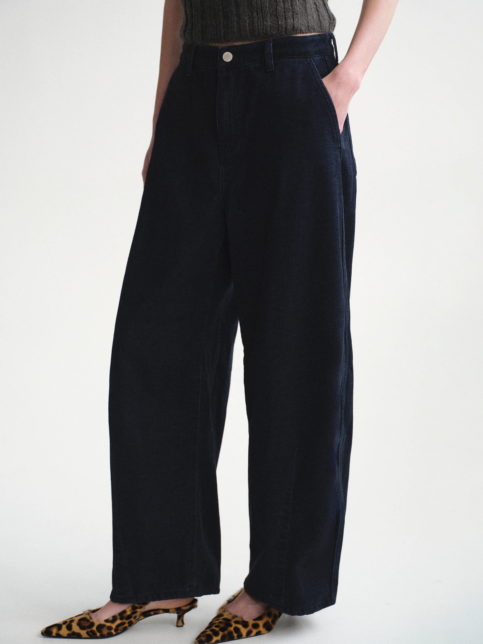 Barrel-Leg Jeans, Blue - Image 3