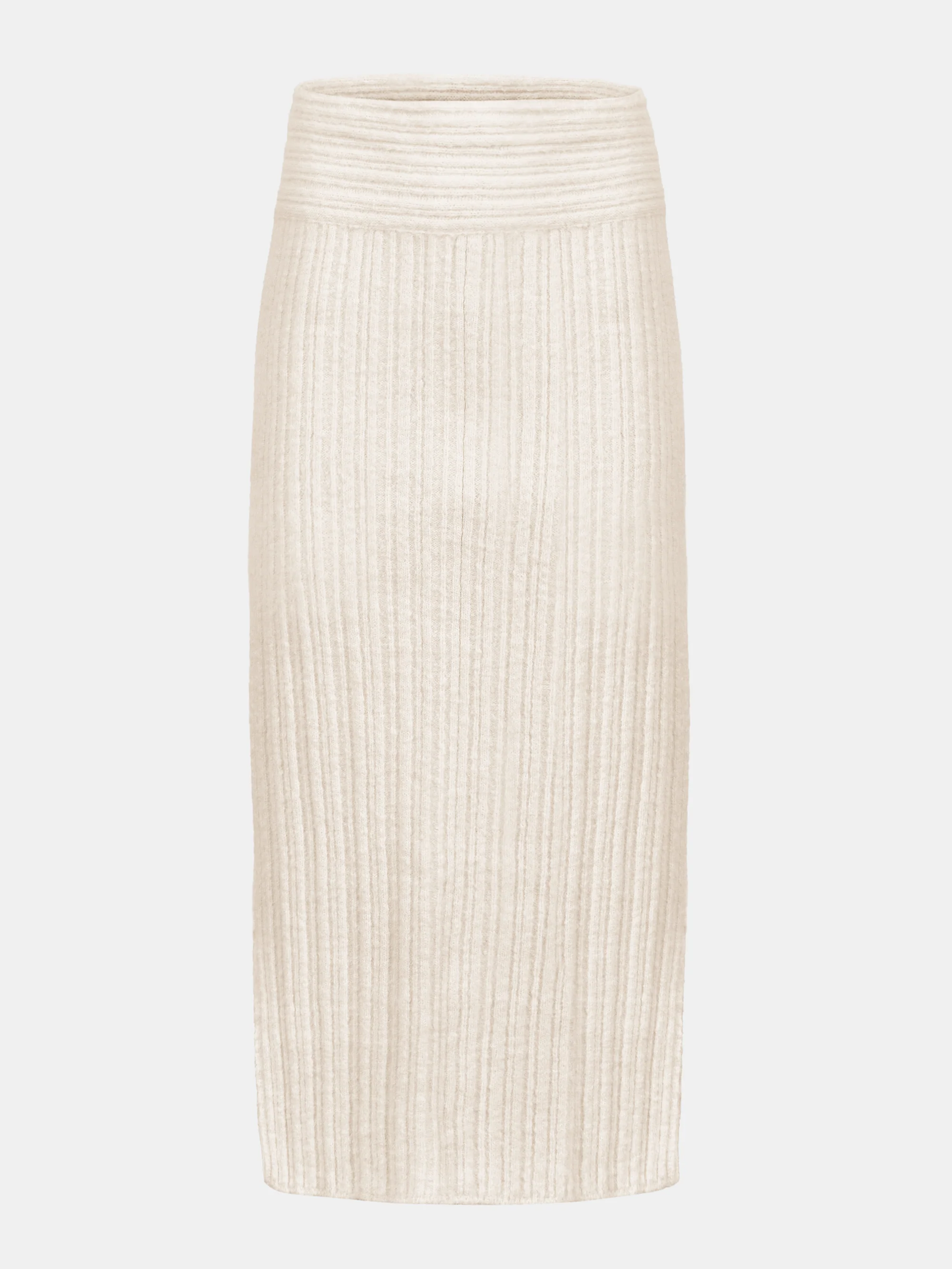 Becca High Roll Knit Skirt, Birch