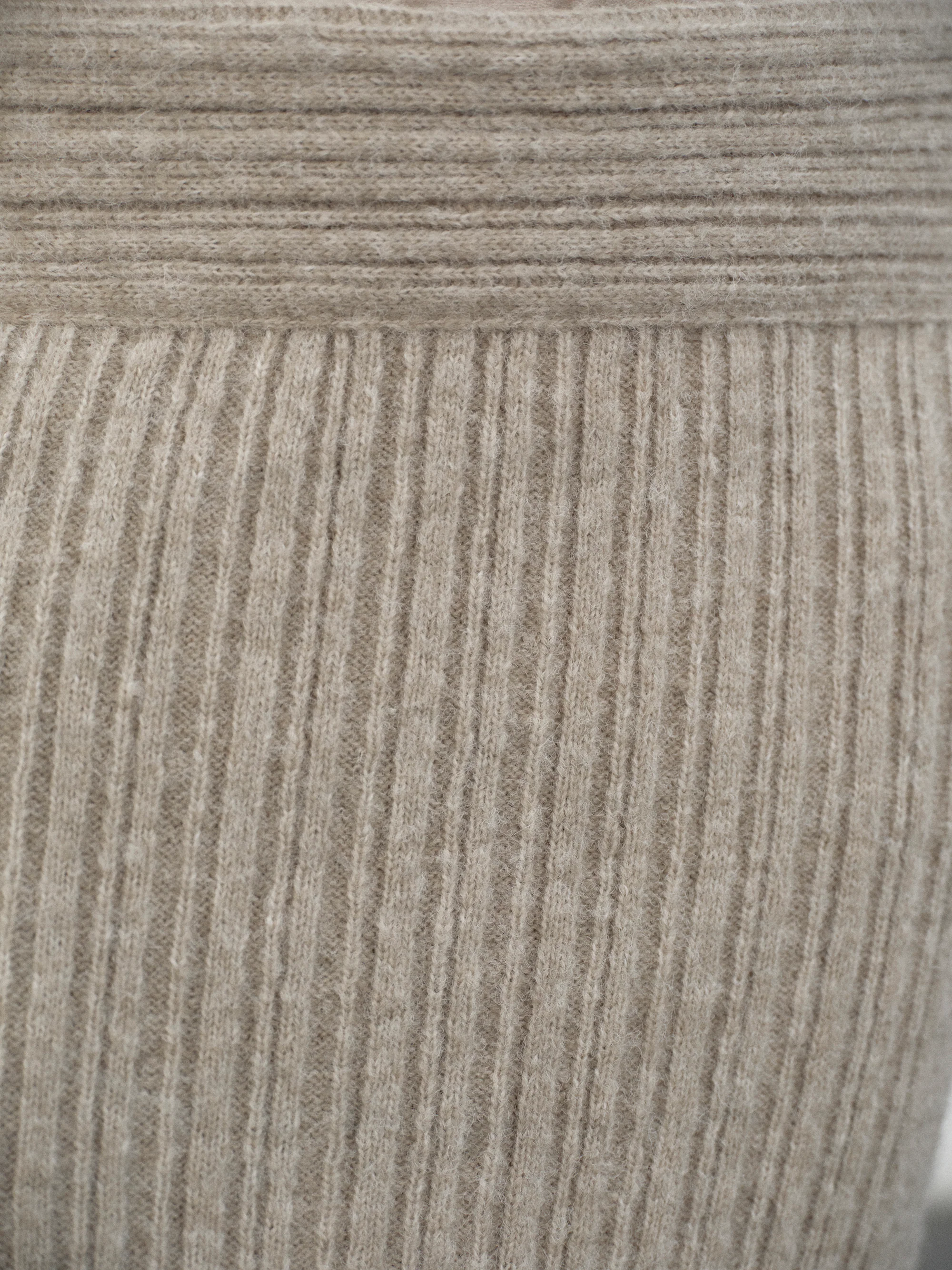 Becca High Roll Knit Skirt, Coconut - Image 5
