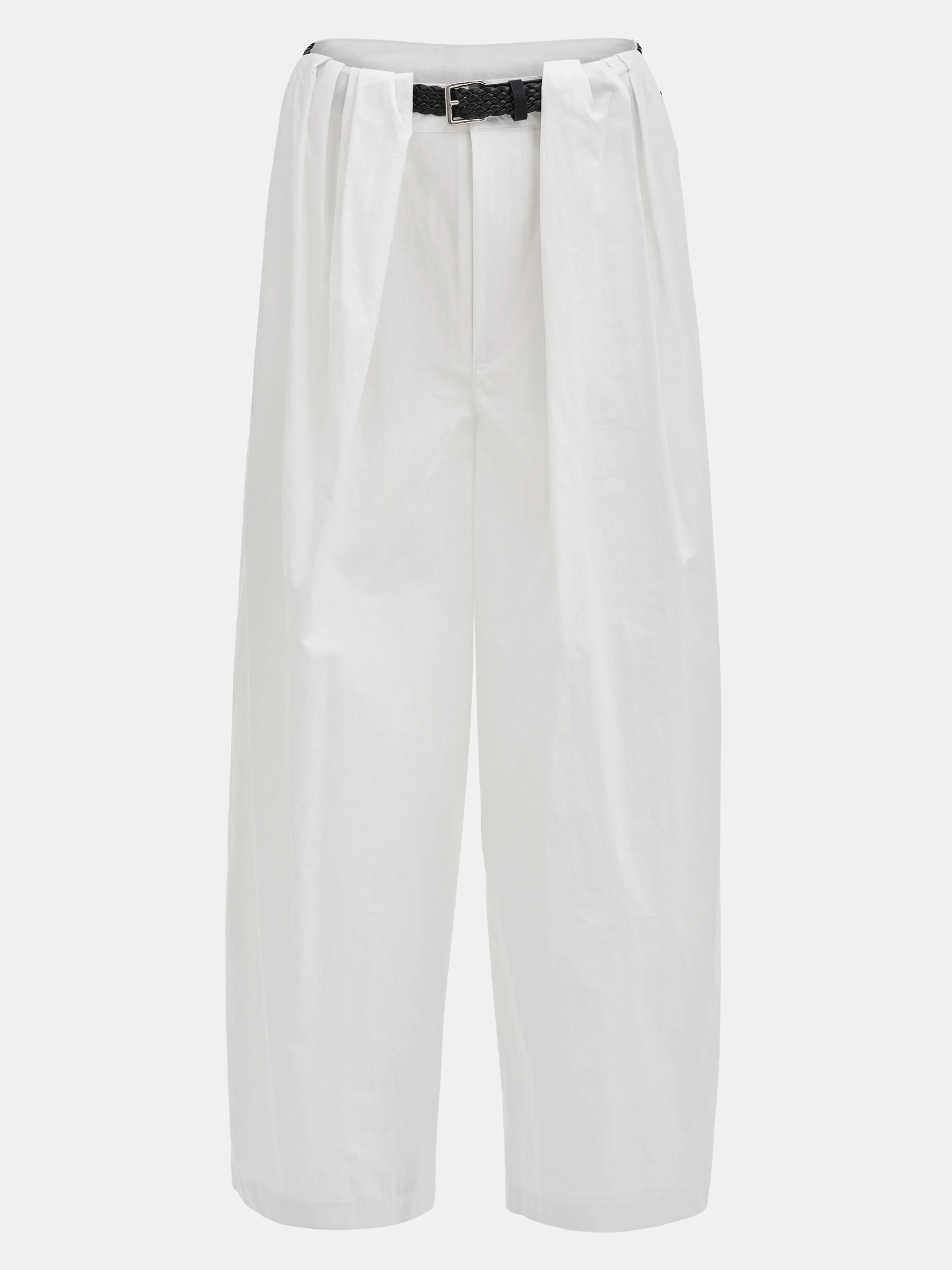 Belted Volume Pants, White - Image 7
