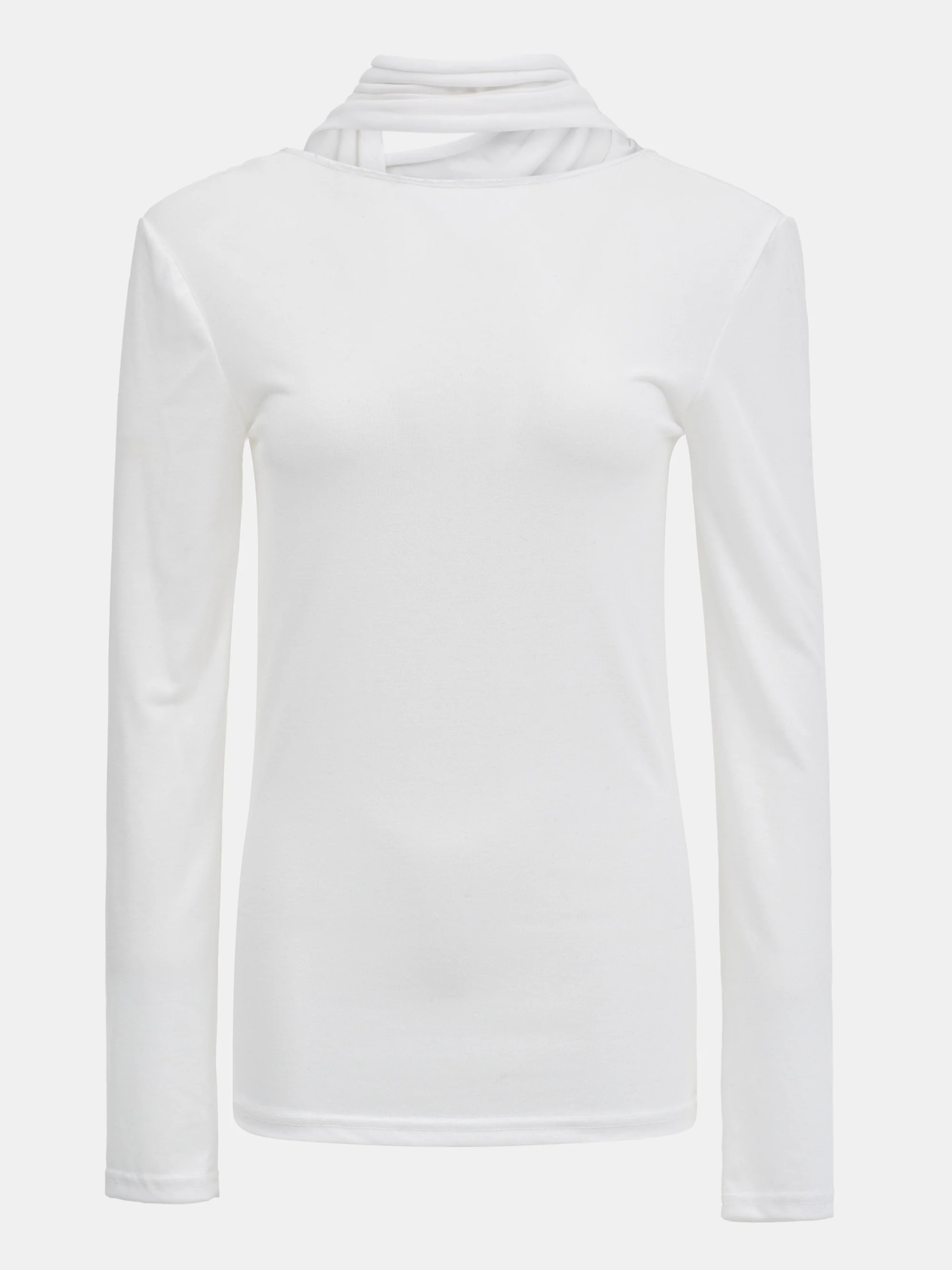 Bias Scarf Top, White - Image 8