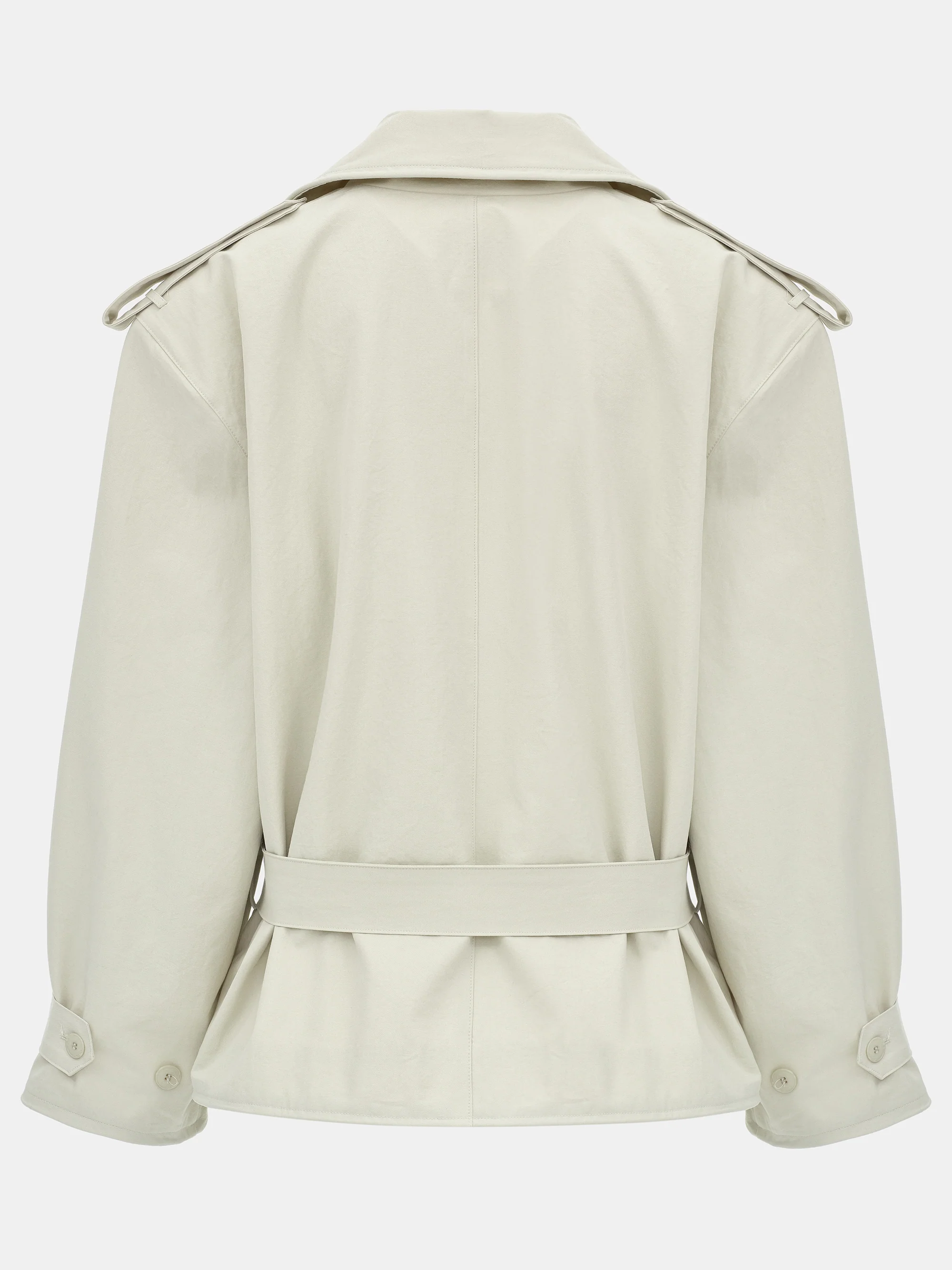 Bibi Wired Short Trench, Ivory - Image 8