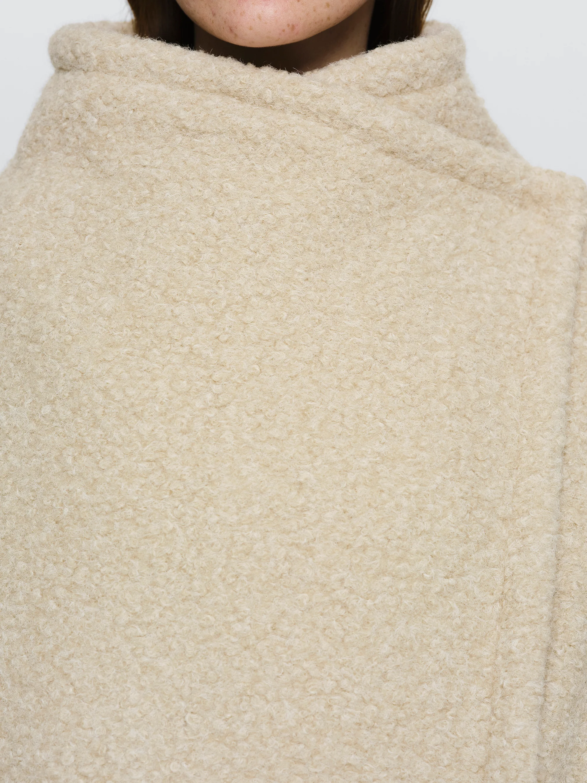 Boucle Flight Coat, Alabaster - Image 2