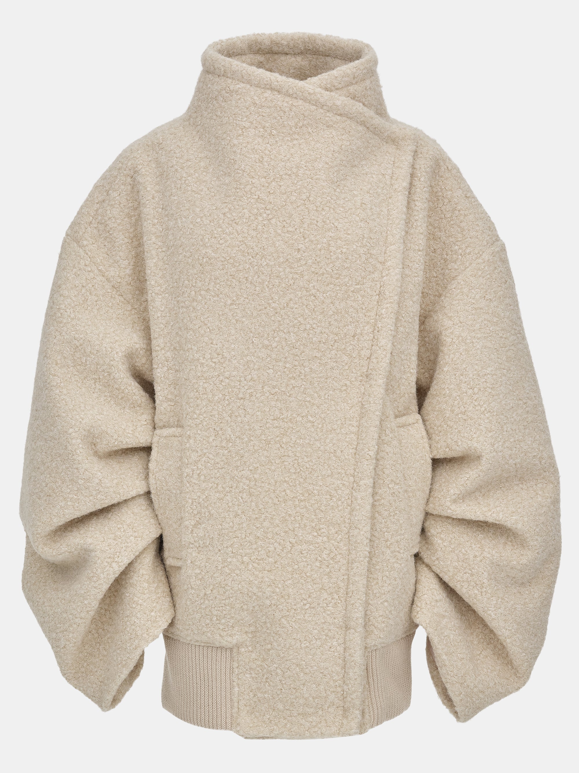 Boucle Flight Coat, Alabaster - Image 5