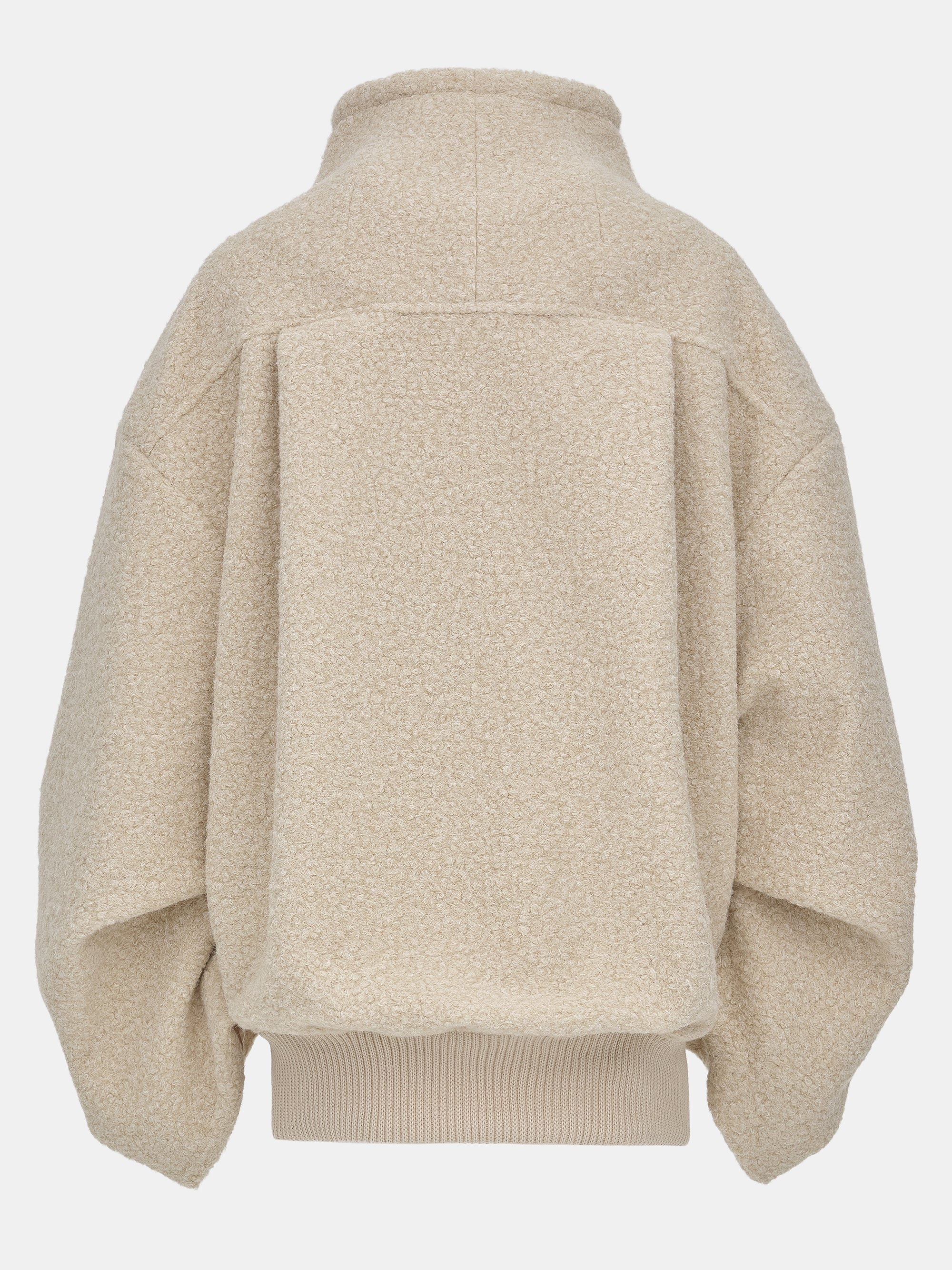 Boucle Flight Coat, Alabaster - Image 6
