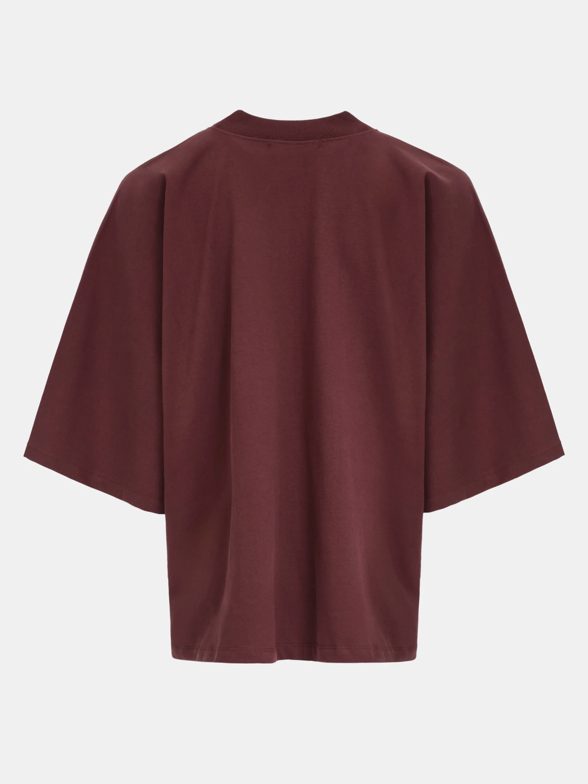Boxy T-Shirt, Wine - Image 6