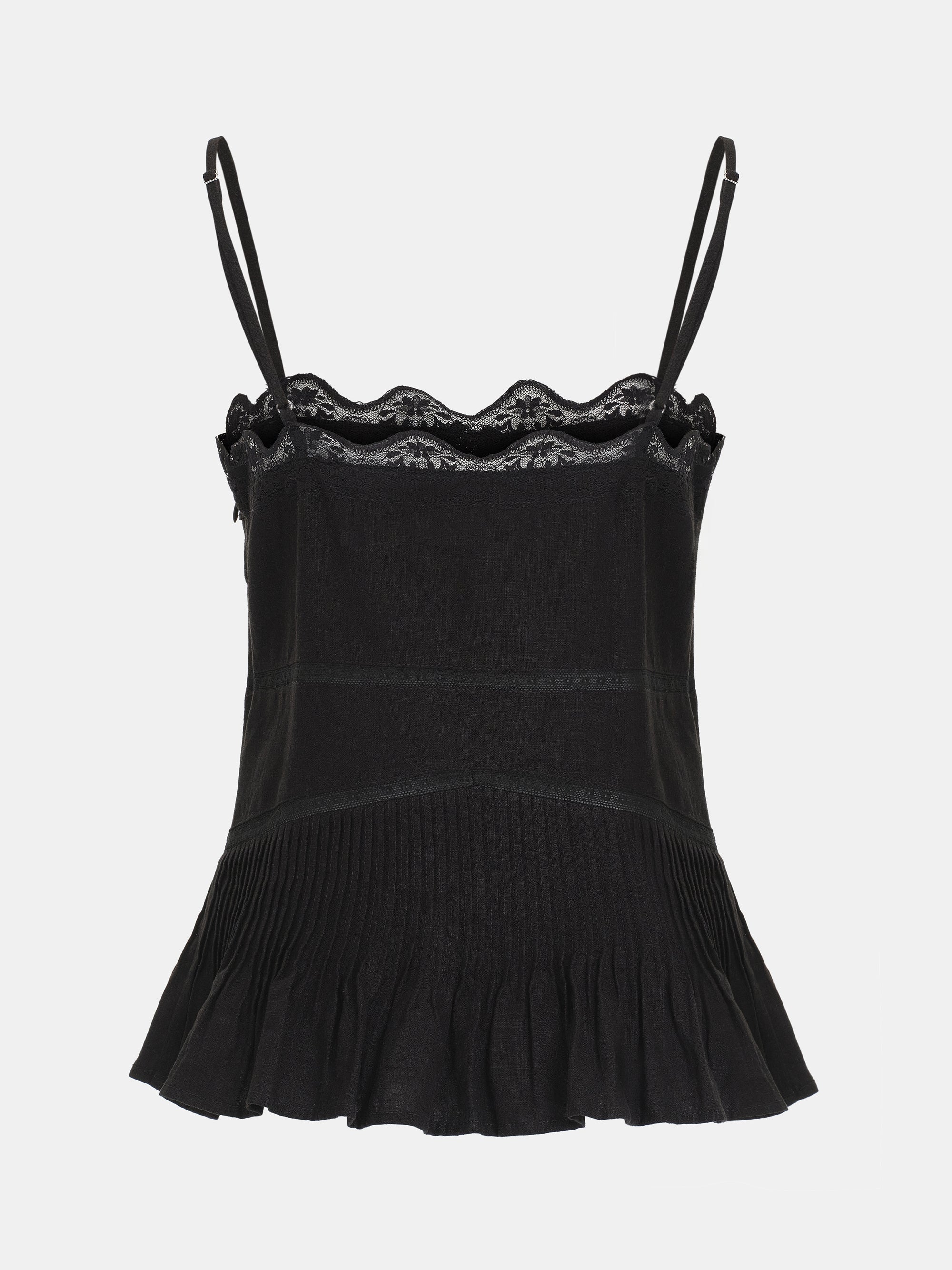 Broderie Anglaise Lace Top, Black - Image 5