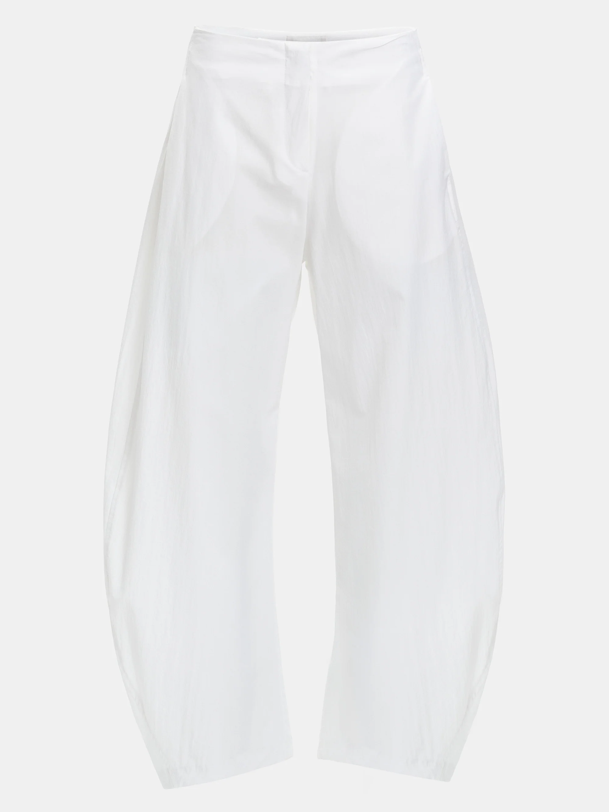 Brooke Barrel Leg Technical Pants, White - Image 5