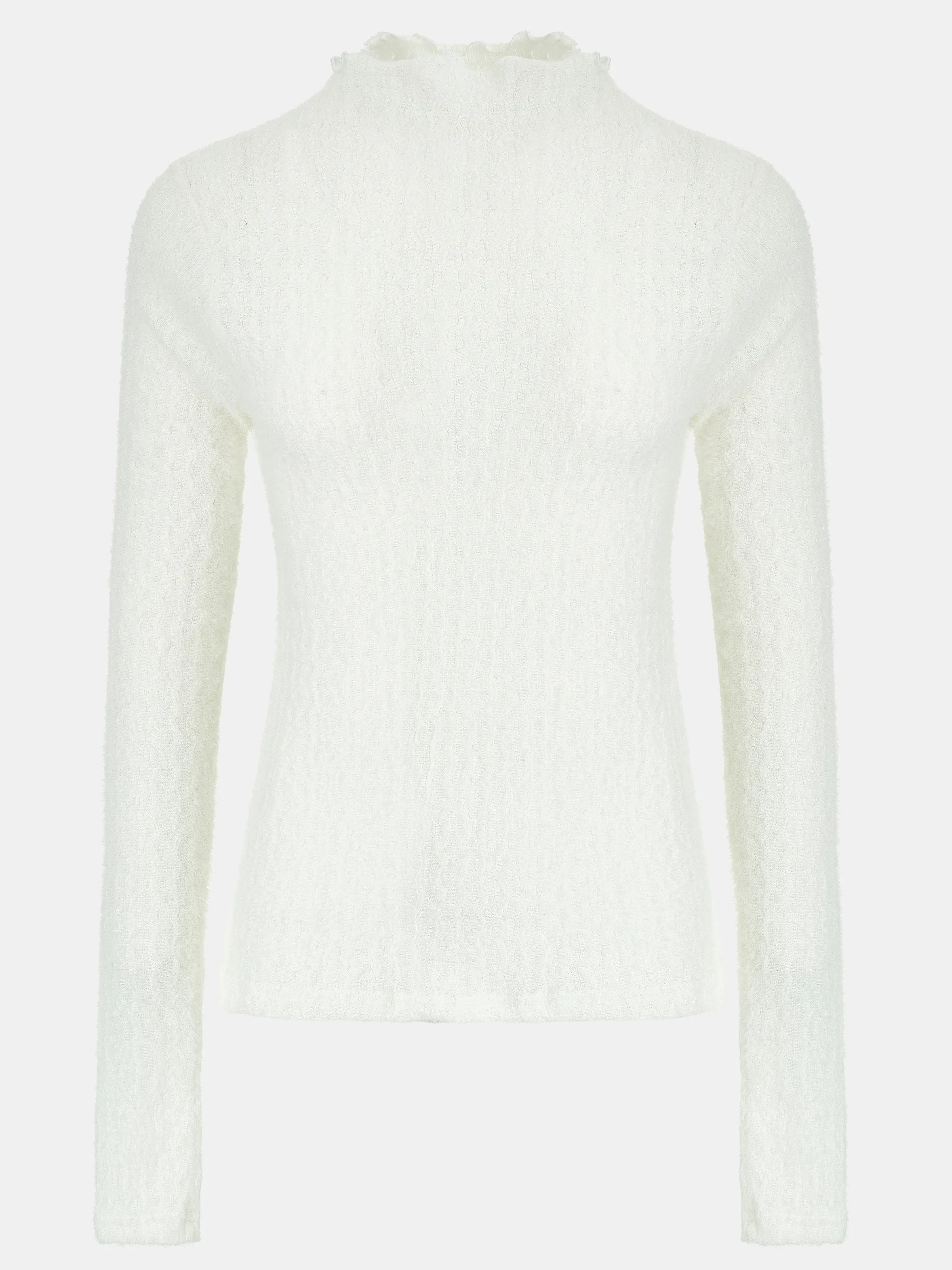 Brushed Knit Jersey Top, Ivory