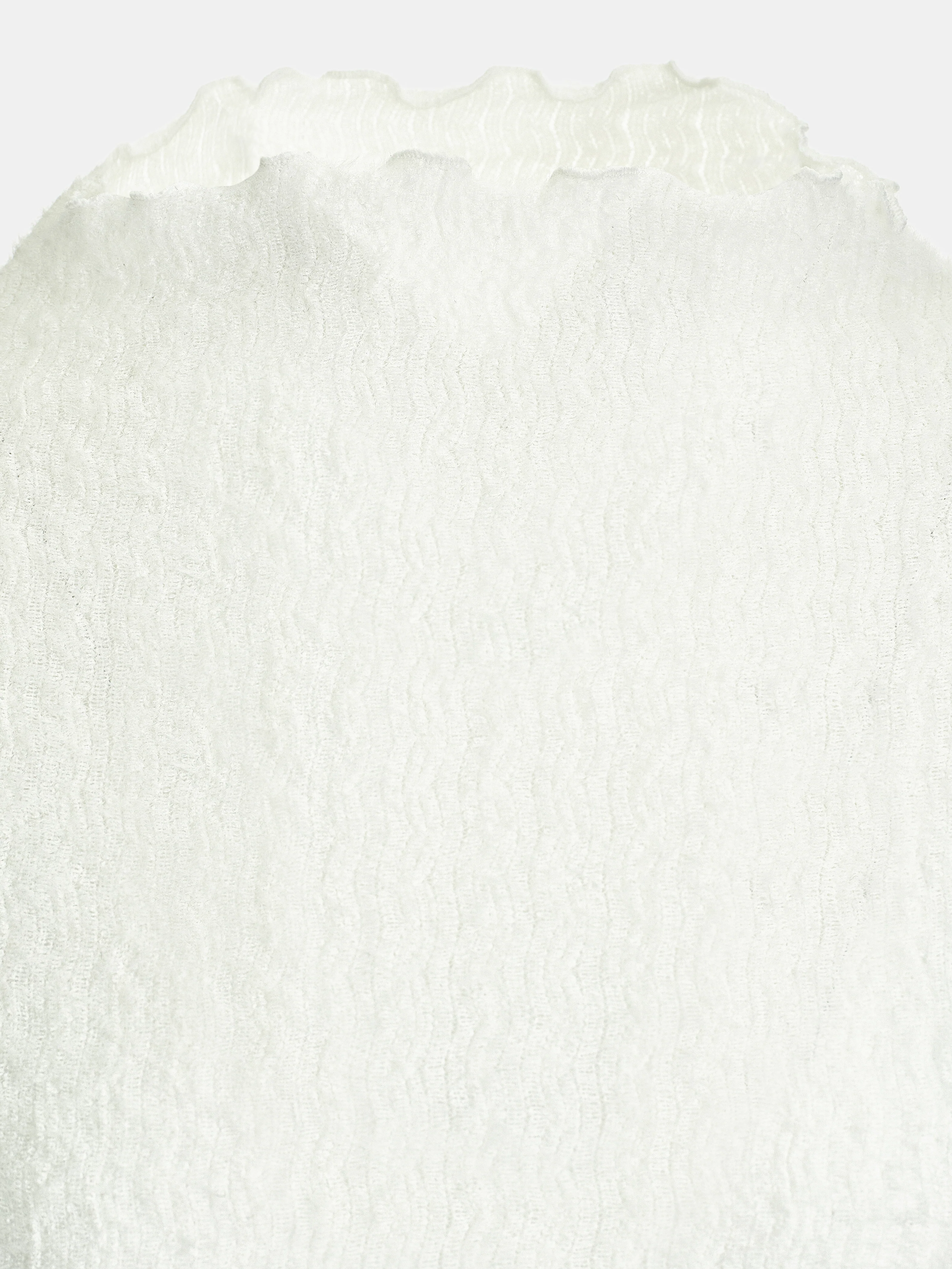 Brushed Knit Jersey Top, Ivory - Image 2