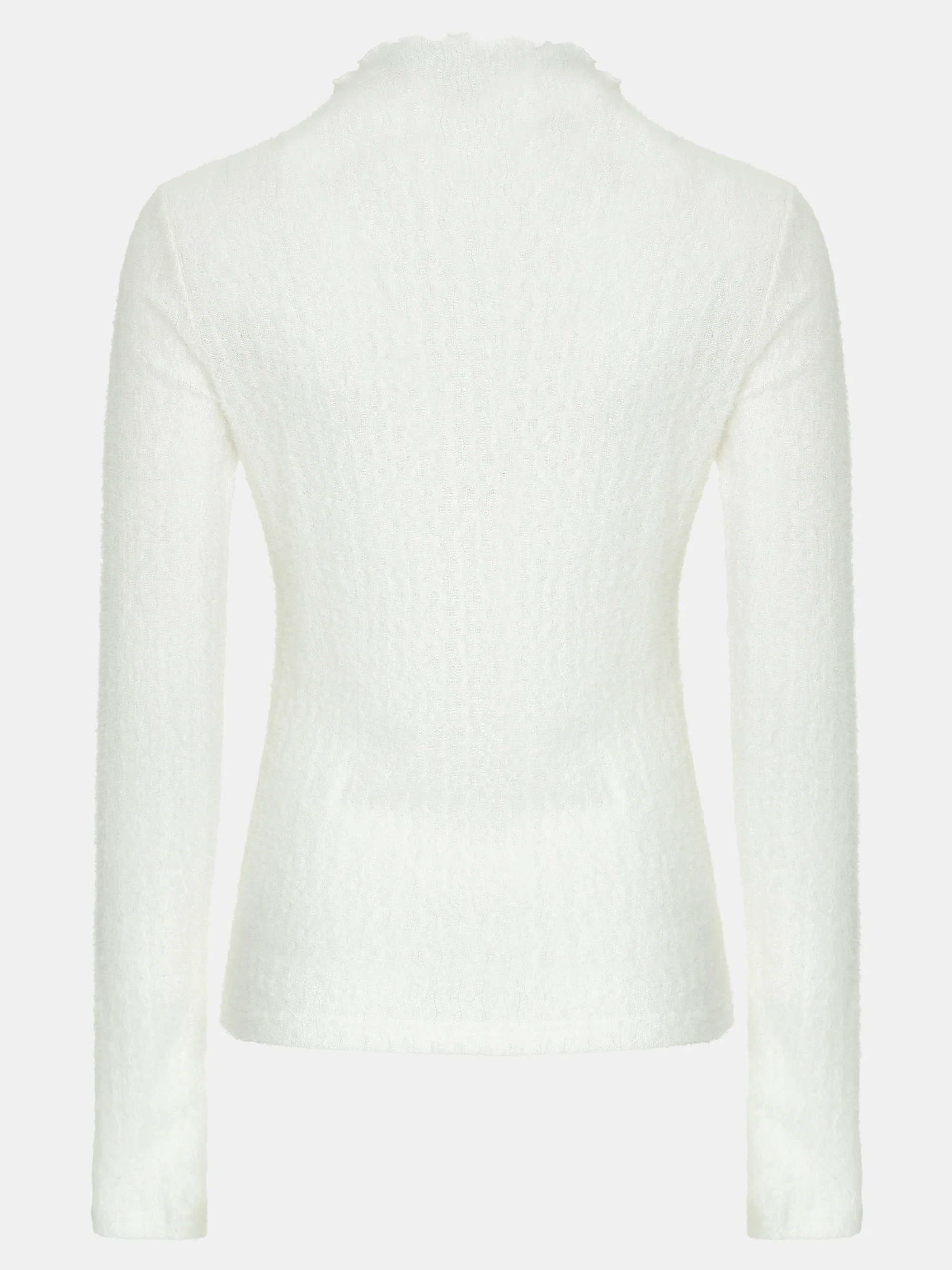 Brushed Knit Jersey Top, Ivory - Image 3