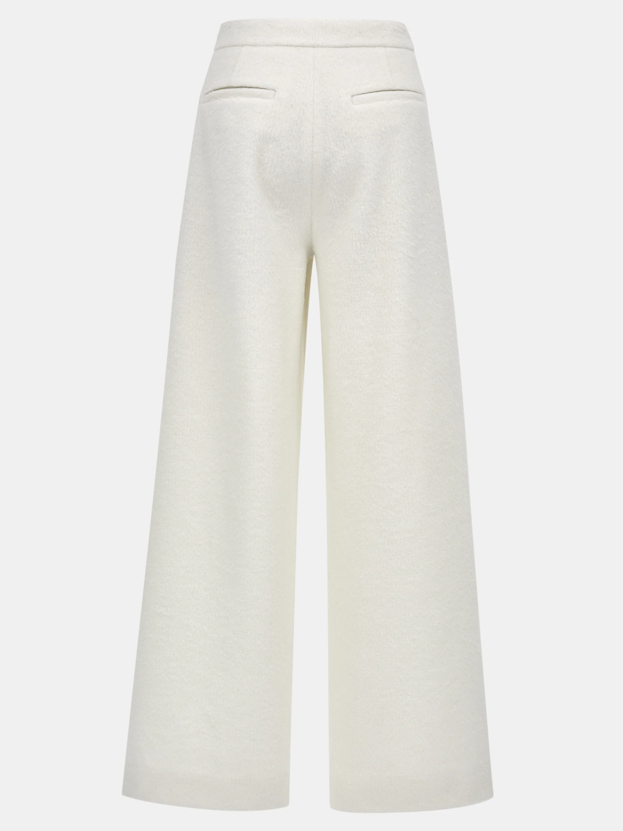 Brushed Tailored Trousers, Ivory - Image 6