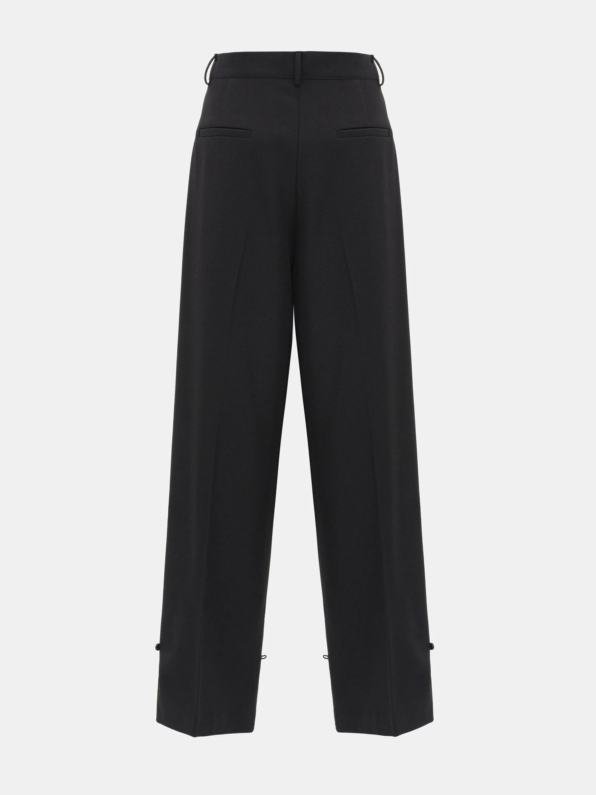 Button Cuff Trousers, Black - Image 7