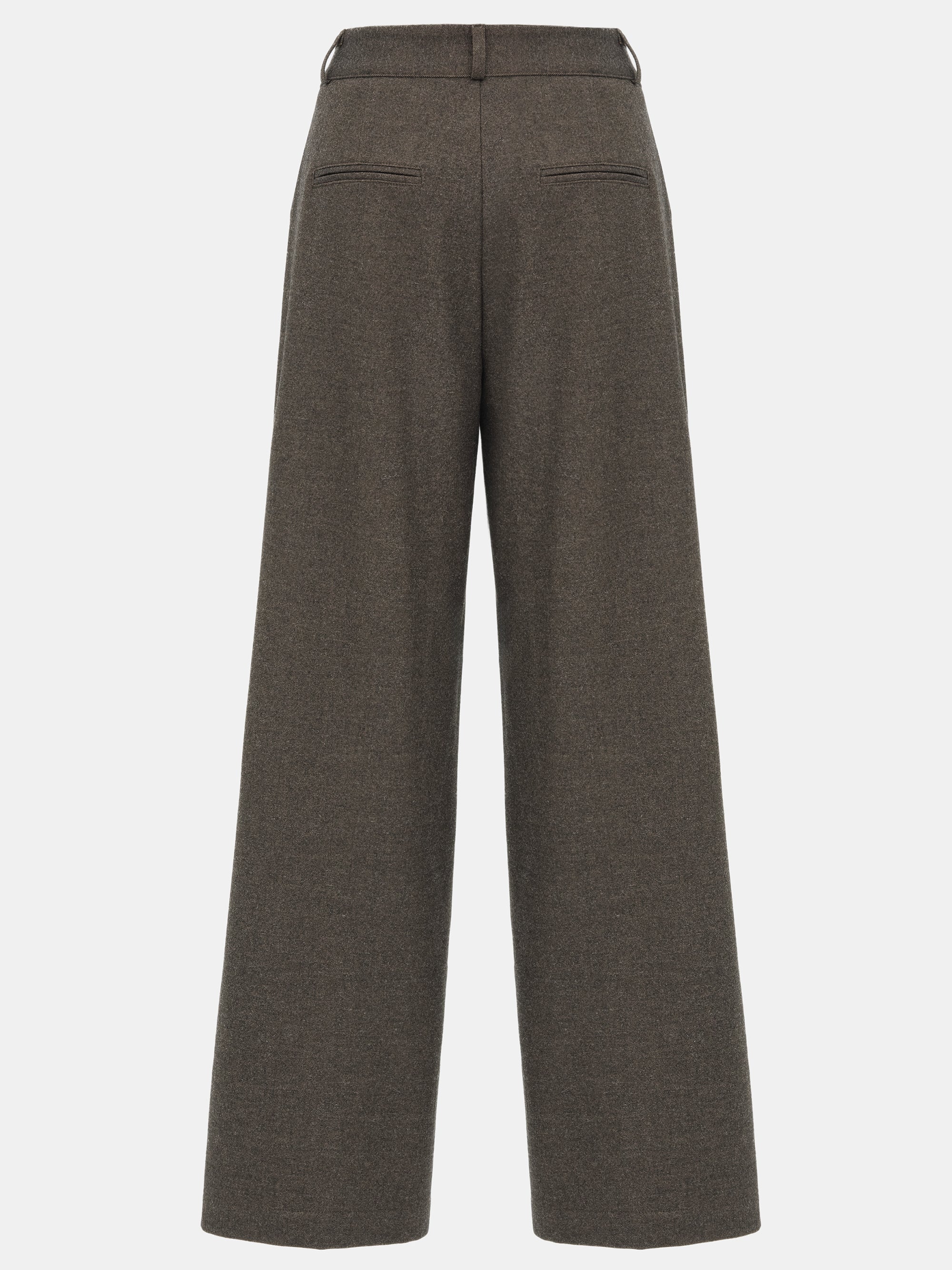 Button Tab Trousers, Brown - Image 6