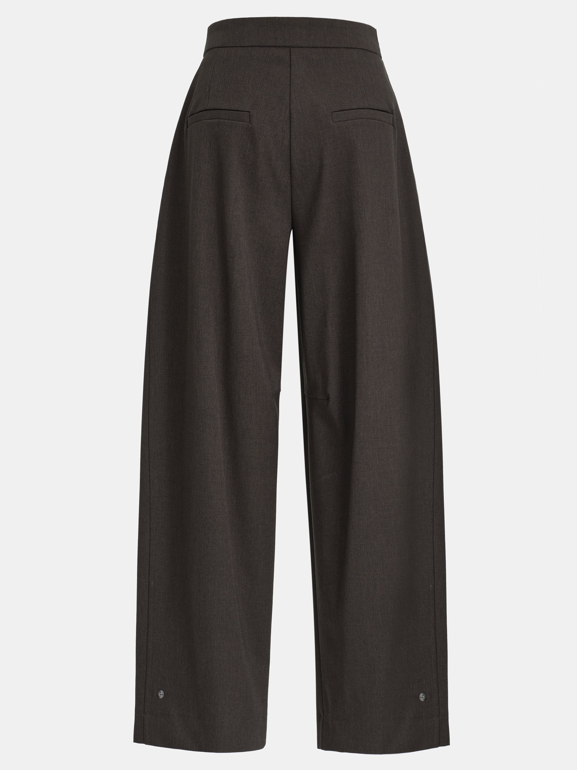 Button-Tab Trousers, Brown - Image 5