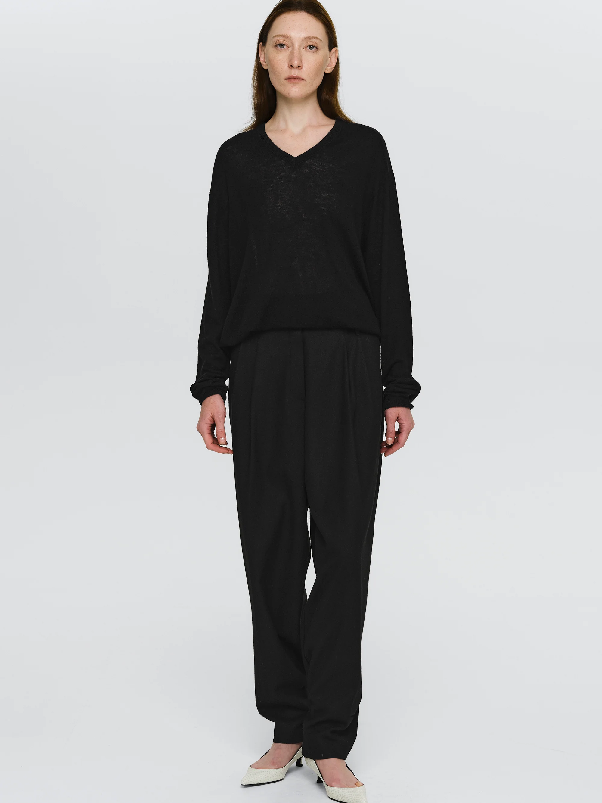 Button Tapered Trousers, Black - Image 4