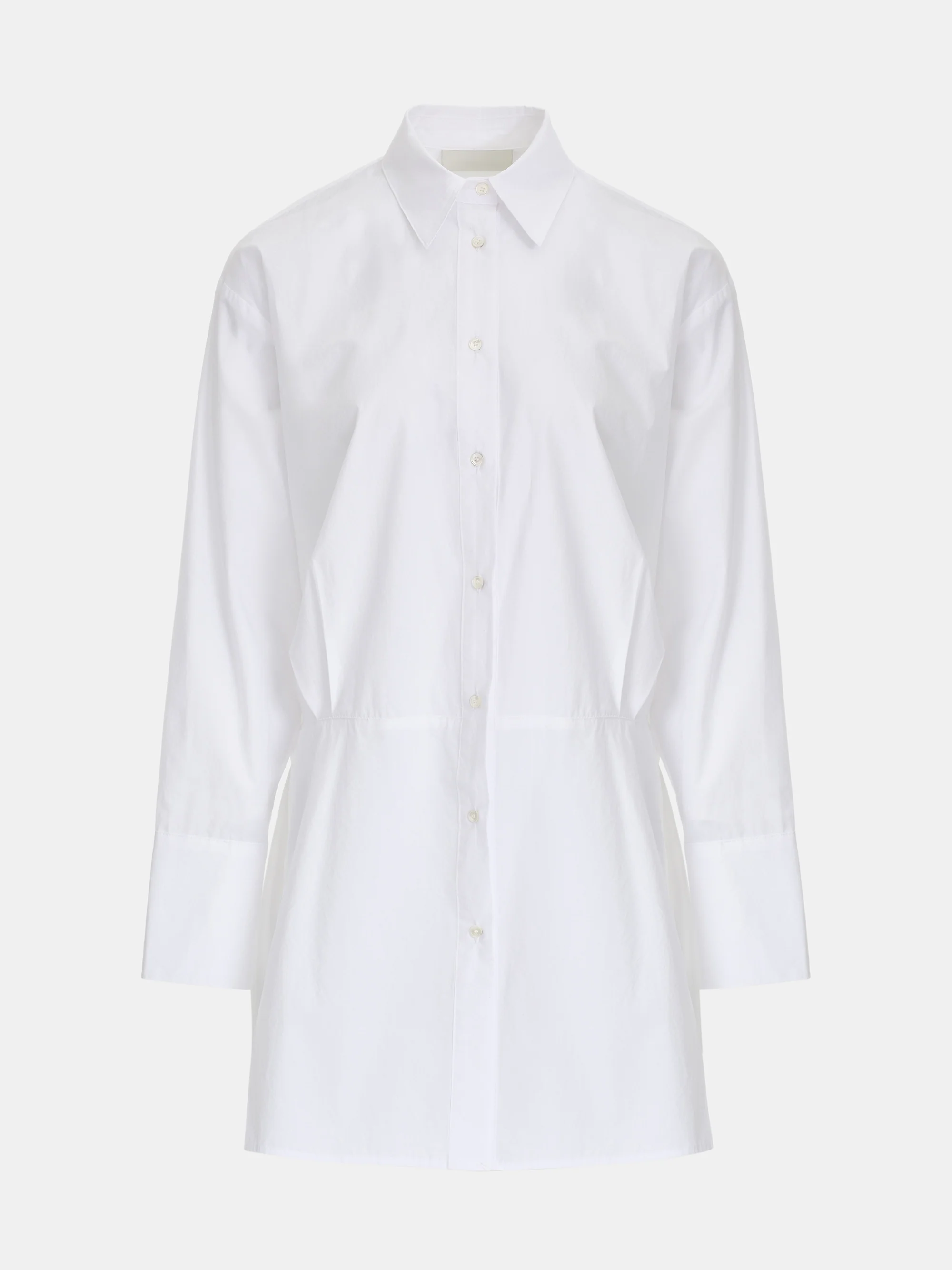 Button-Up Shirt Dress, Ivory - Image 6