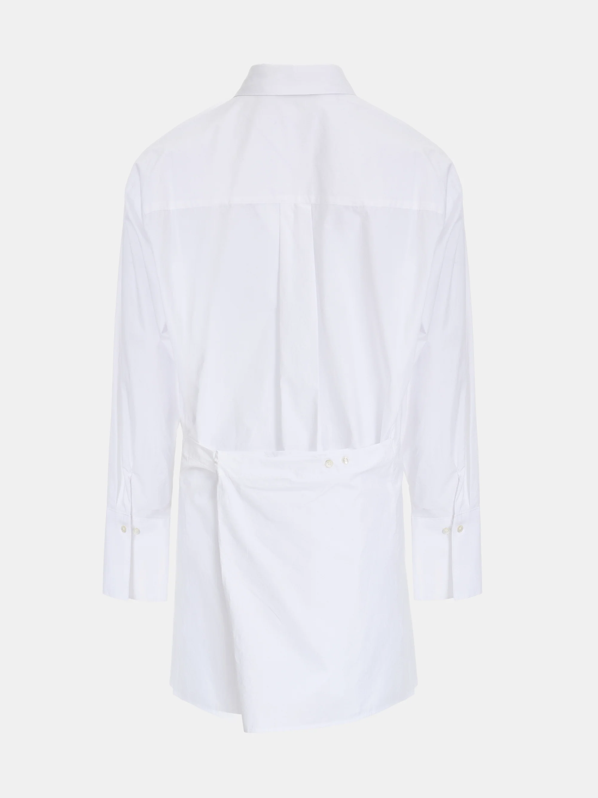 Button-Up Shirt Dress, Ivory - Image 7
