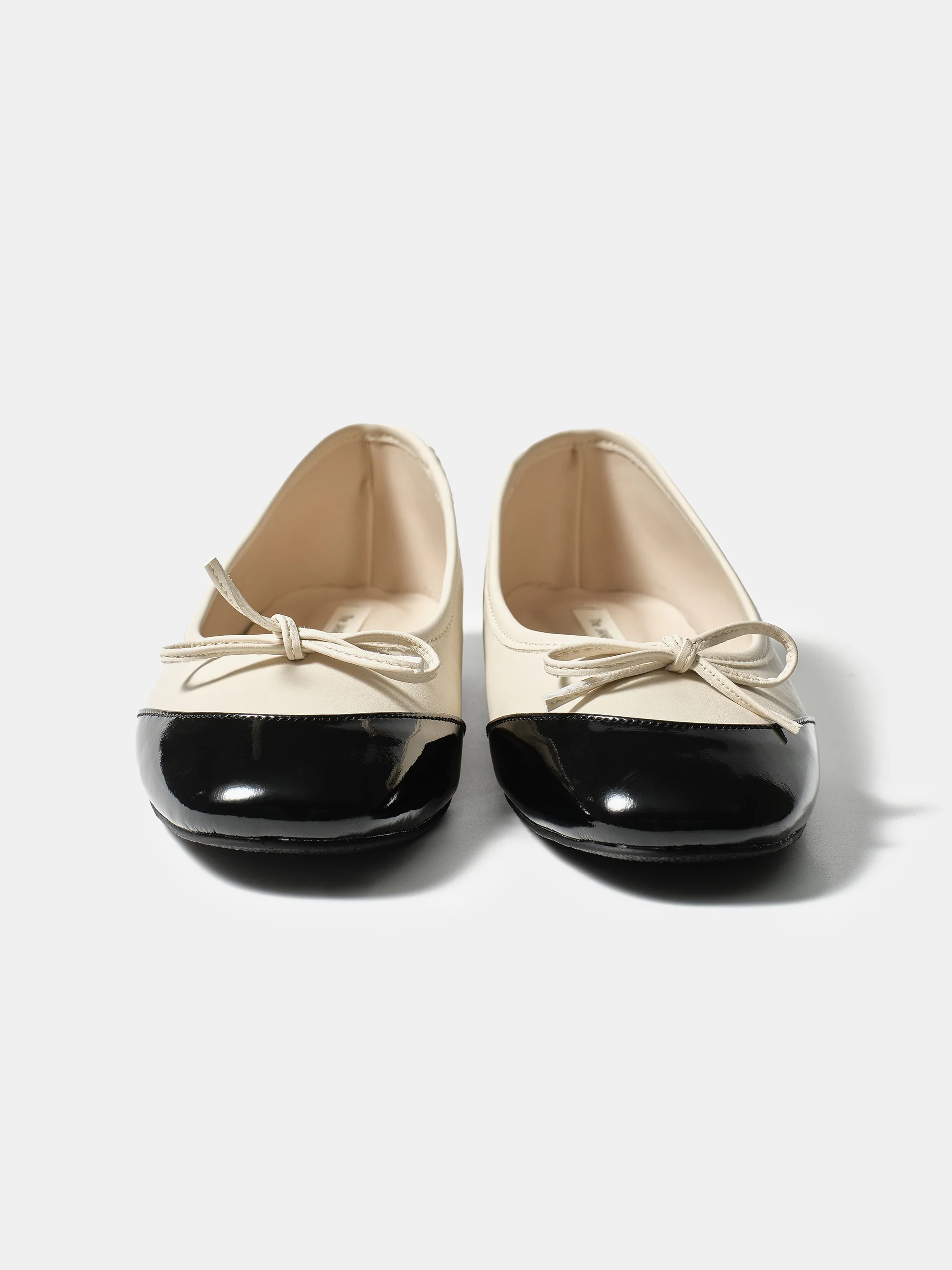 Cap-Toe Ballet Flats, Ivory - Image 4