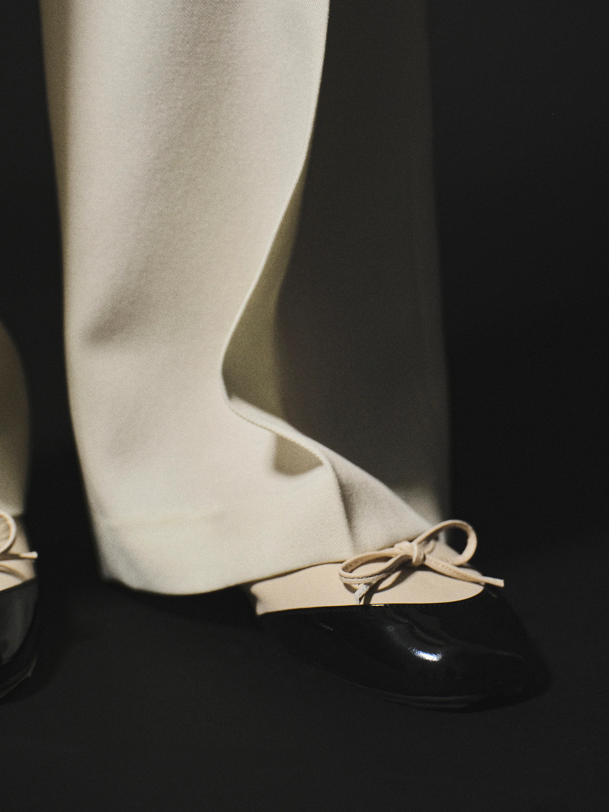 Cap-Toe Ballet Flats, Ivory - Image 5