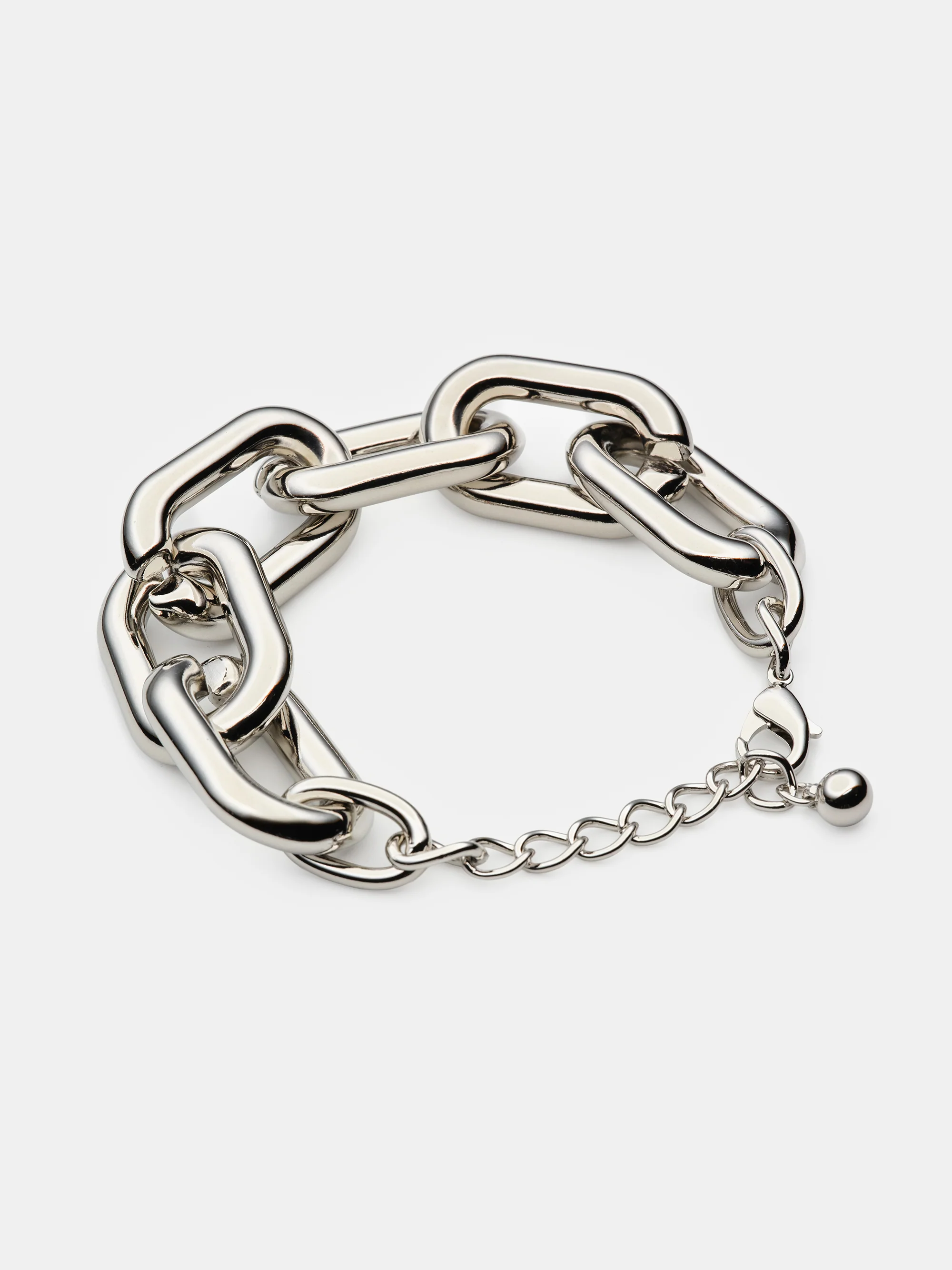 Chain Link Bracelet, Silver - Image 2