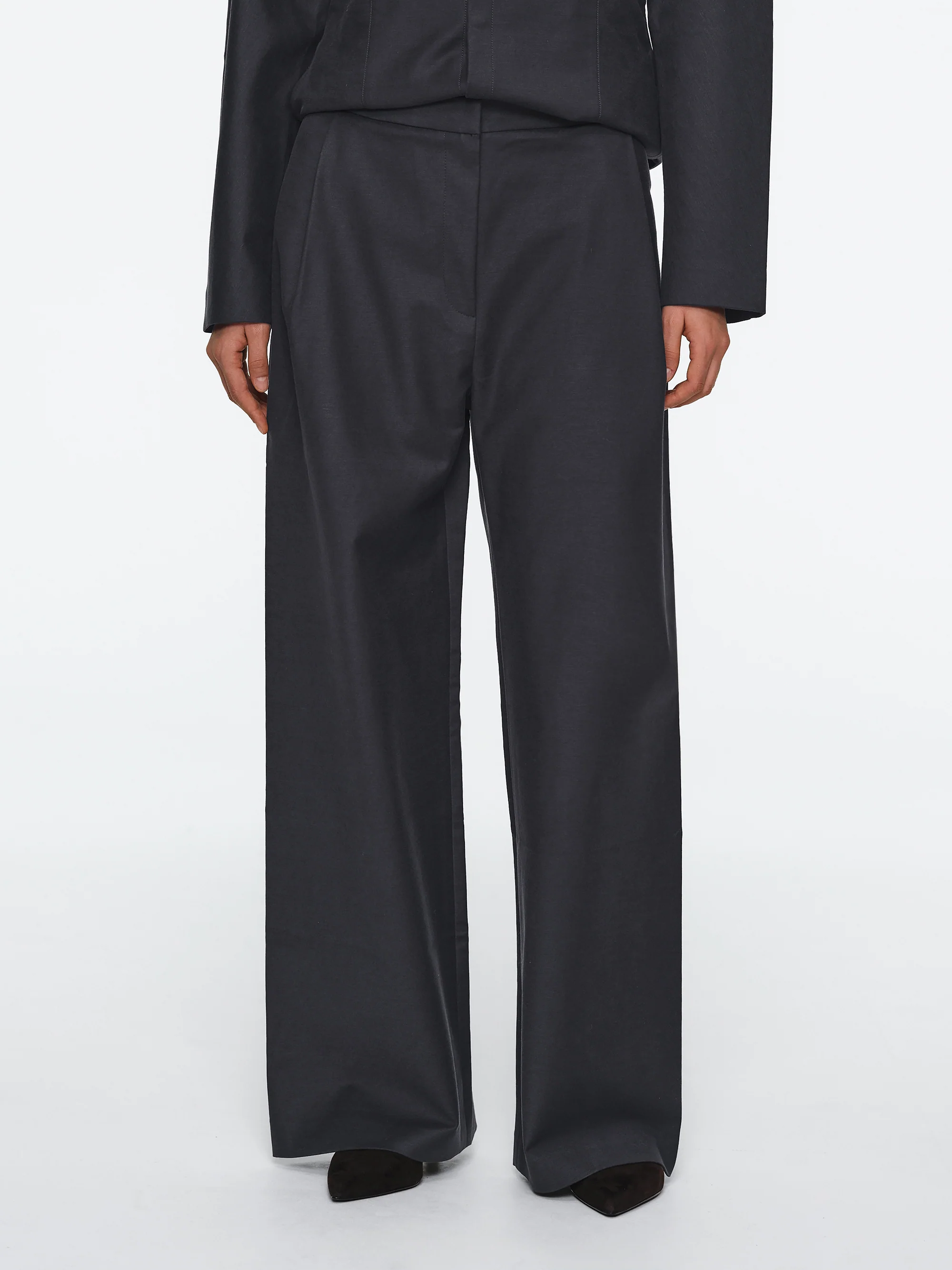 Cinched Pants, Charcoal - Image 2
