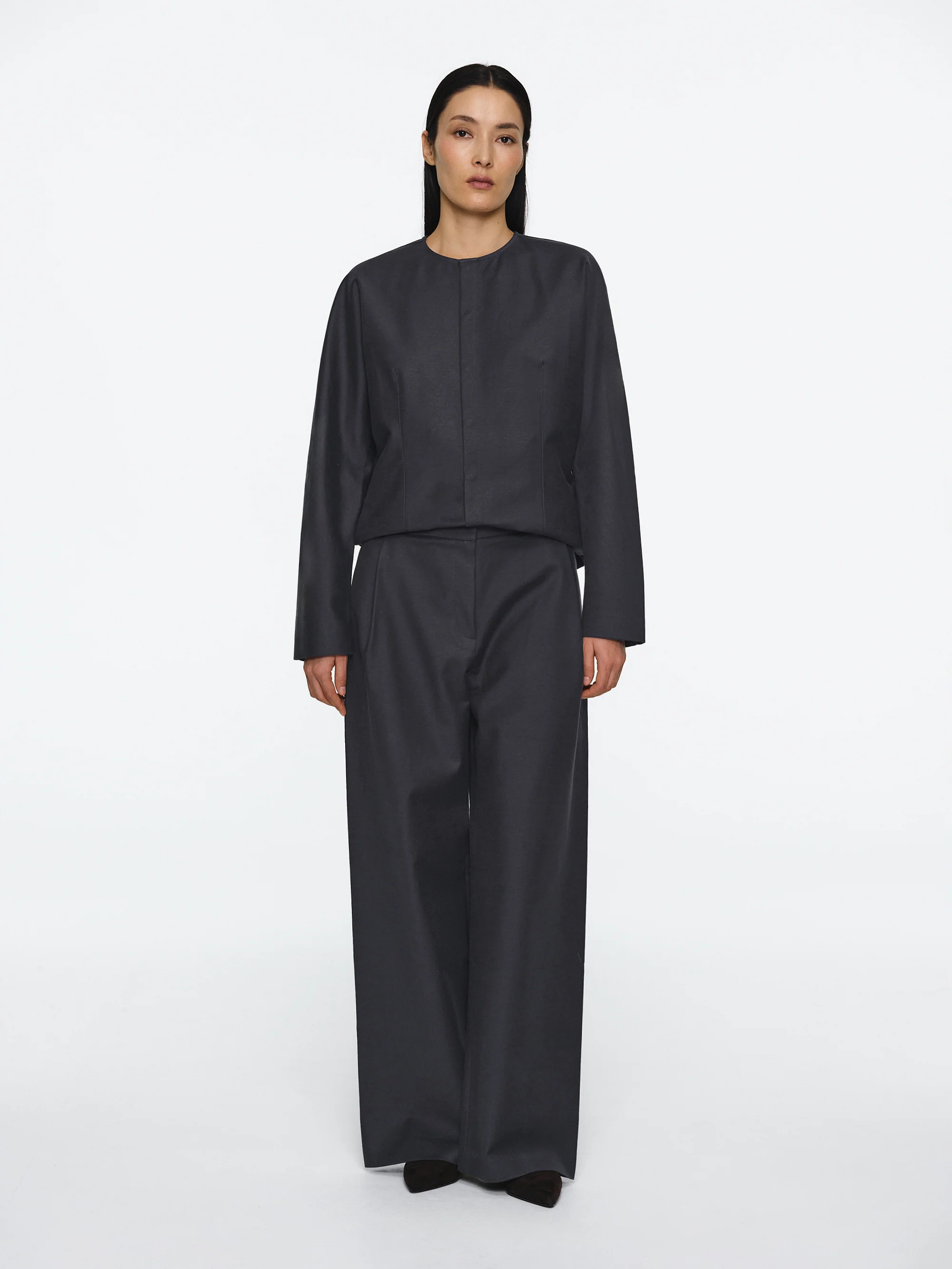 Cinched Pants, Charcoal - Image 3
