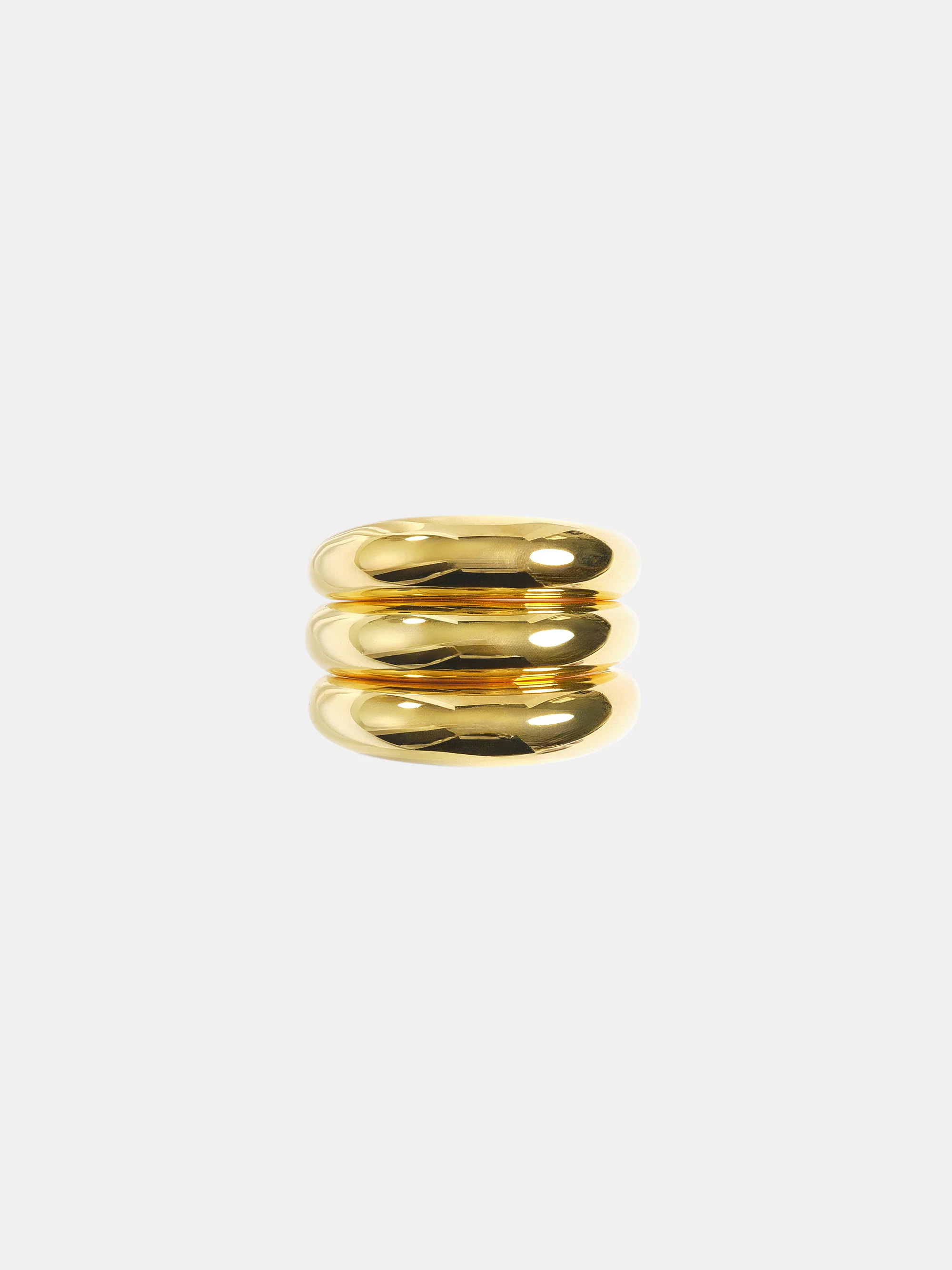 Circle Tiered Bang Ring, Gold - Image 2