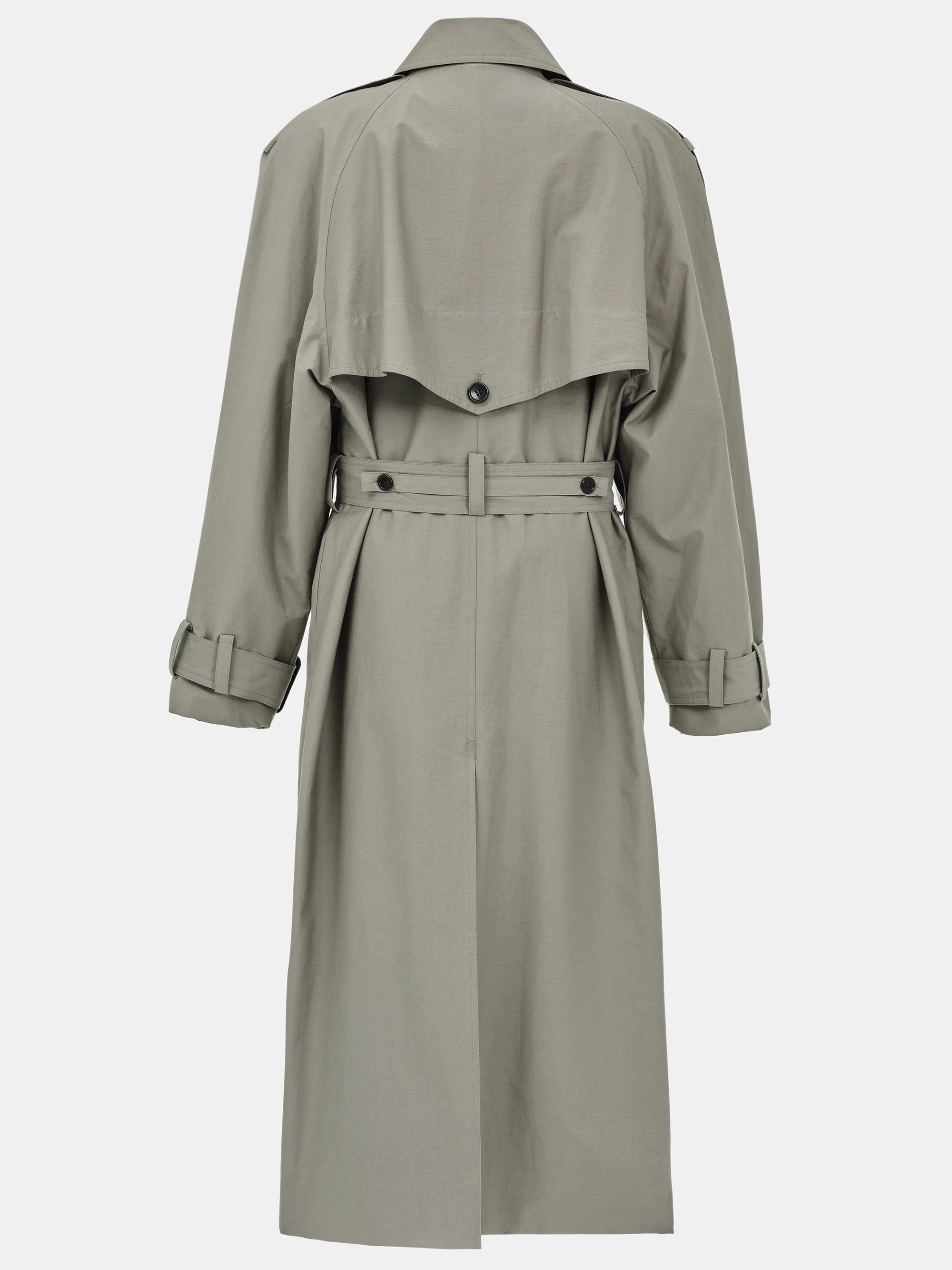 Cocoon Trench Coat, Beige - Image 7