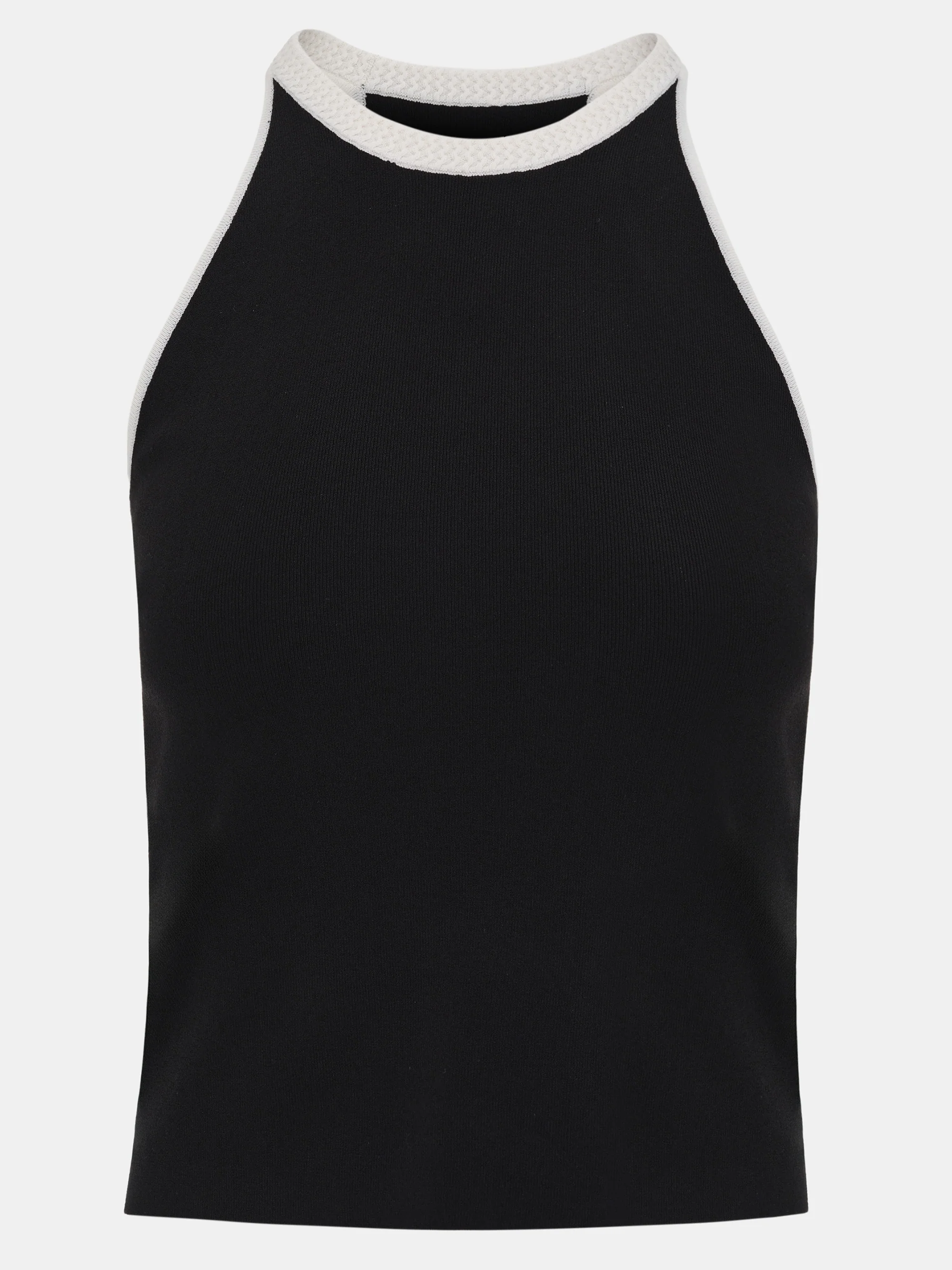 Compact Knit Tank, Black