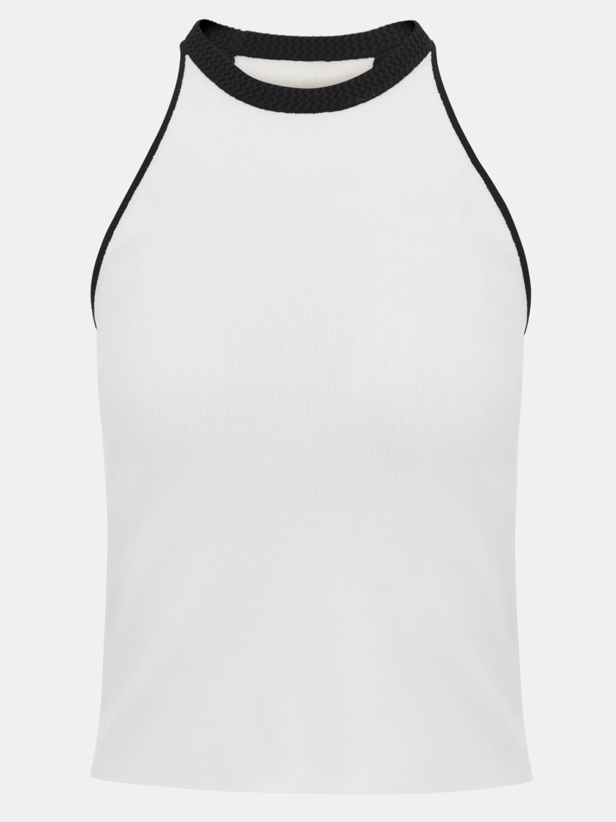 Compact Knit Tank, White