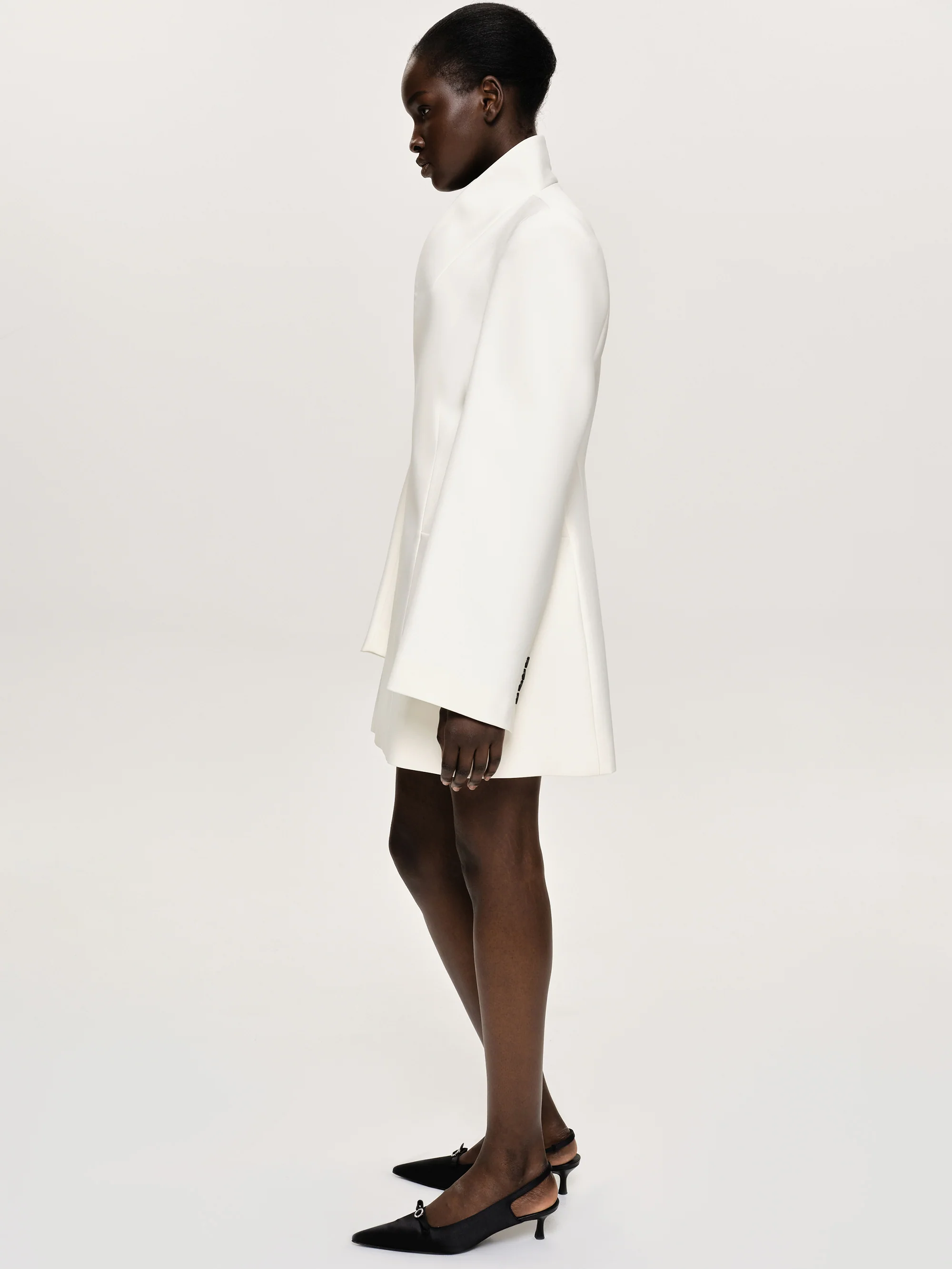 Corrin Wrap Blazer, Cream - Image 4