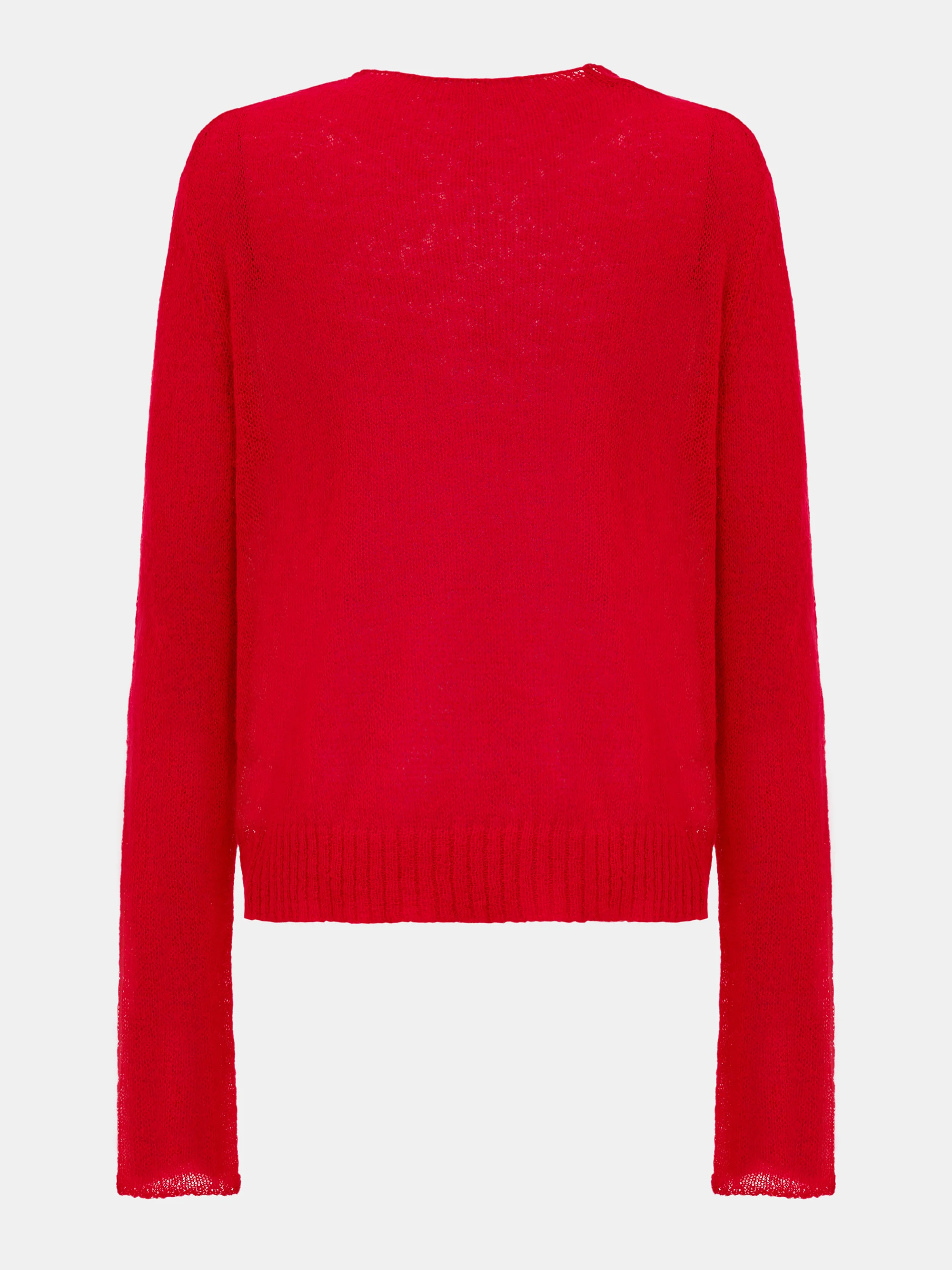Cowl-Neck Jumper, Red - Image 4