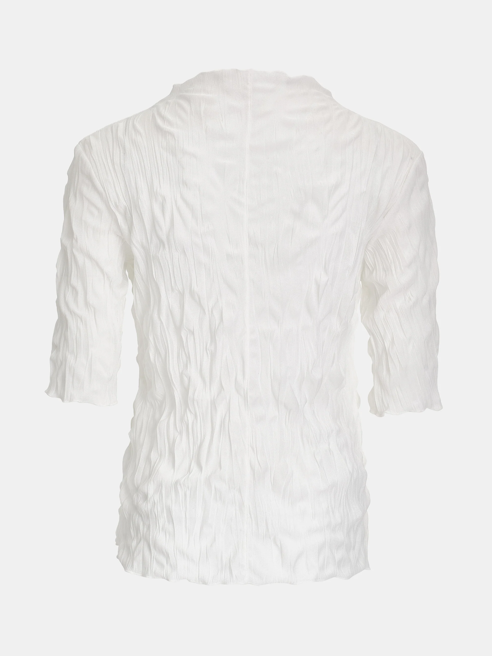 Creased Gauze Top, Ivory - Image 5