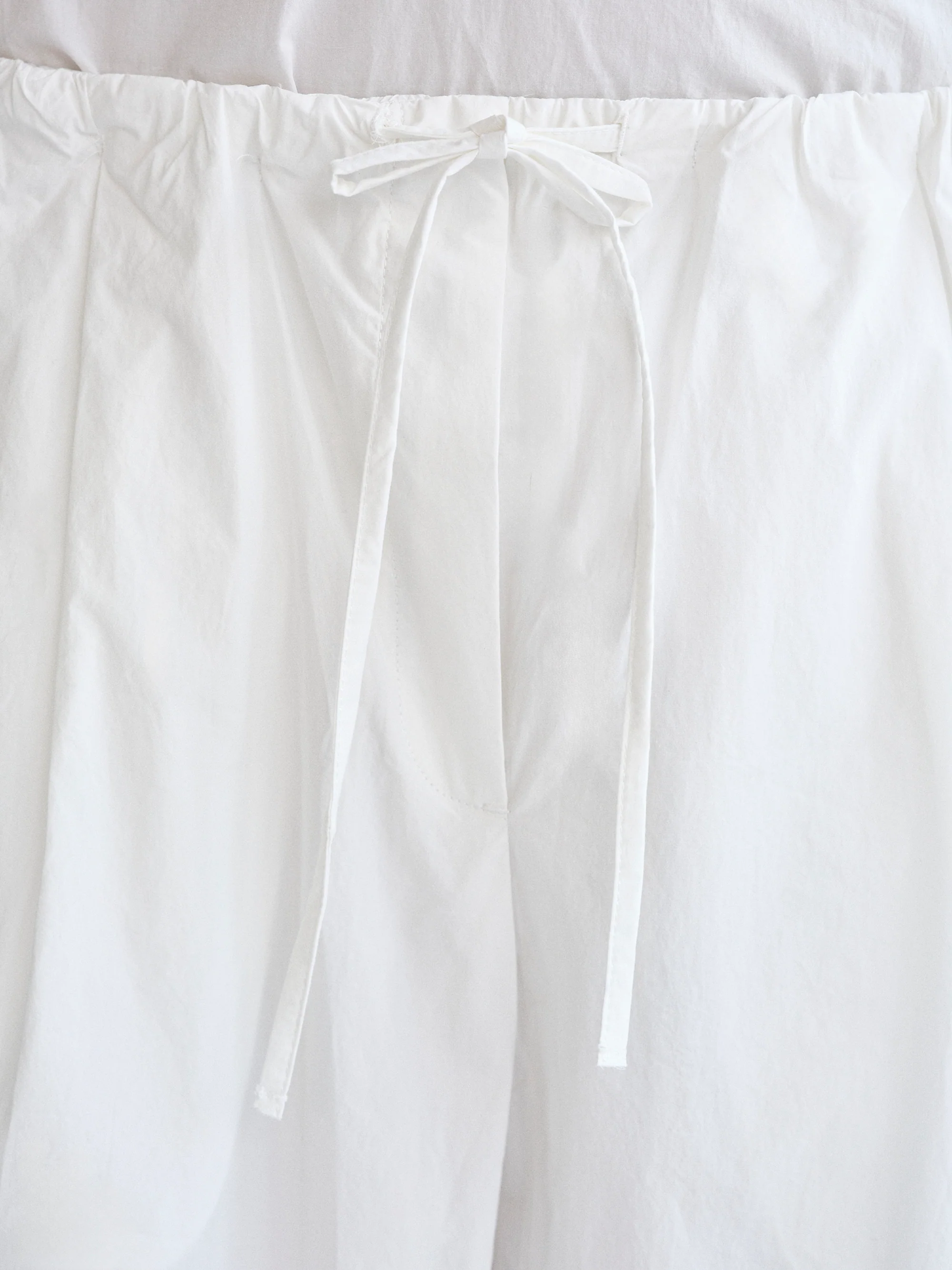 Crisp Poplin Pants, White - Image 3