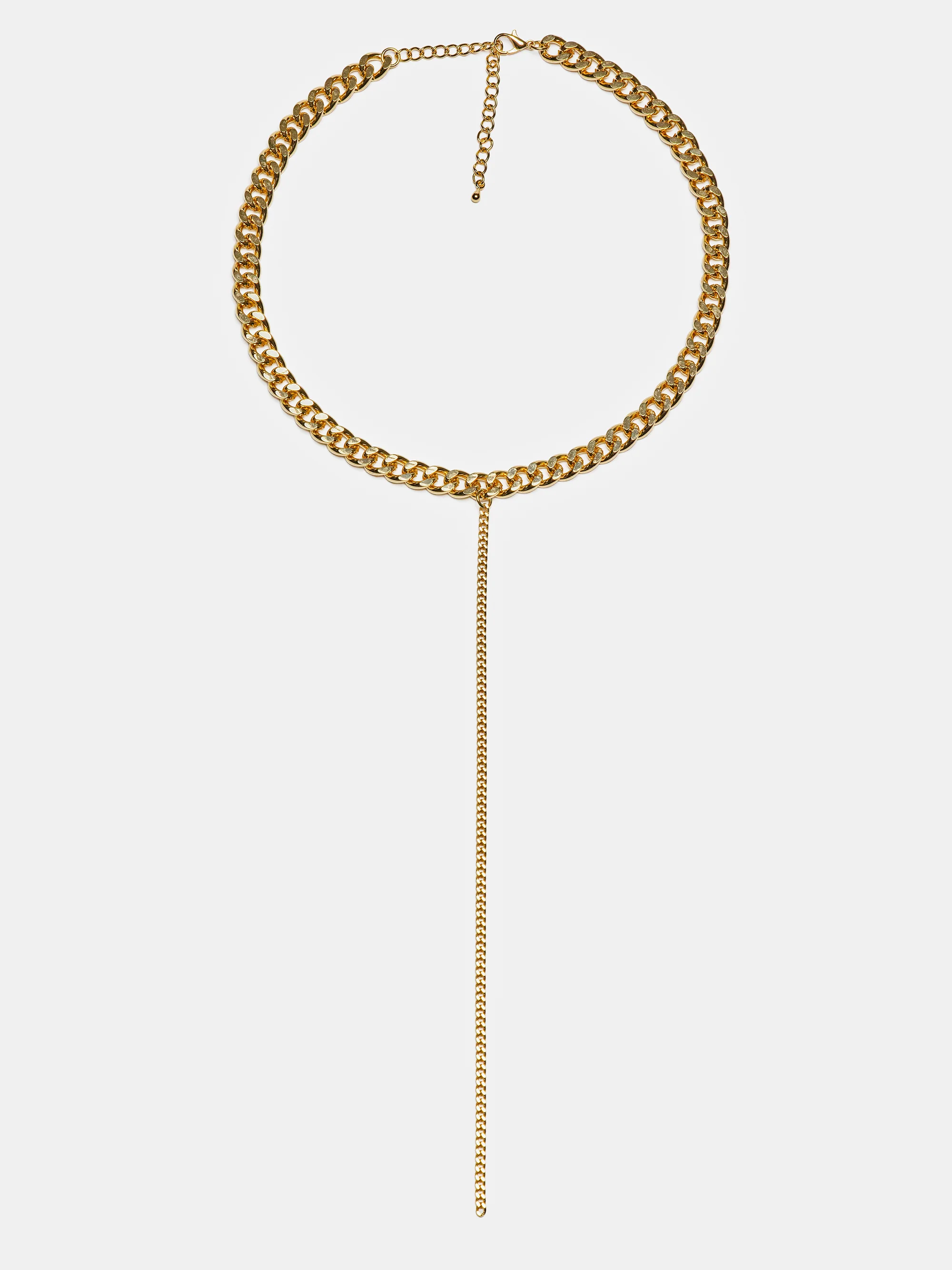 Curb Chain Necklace, Gold