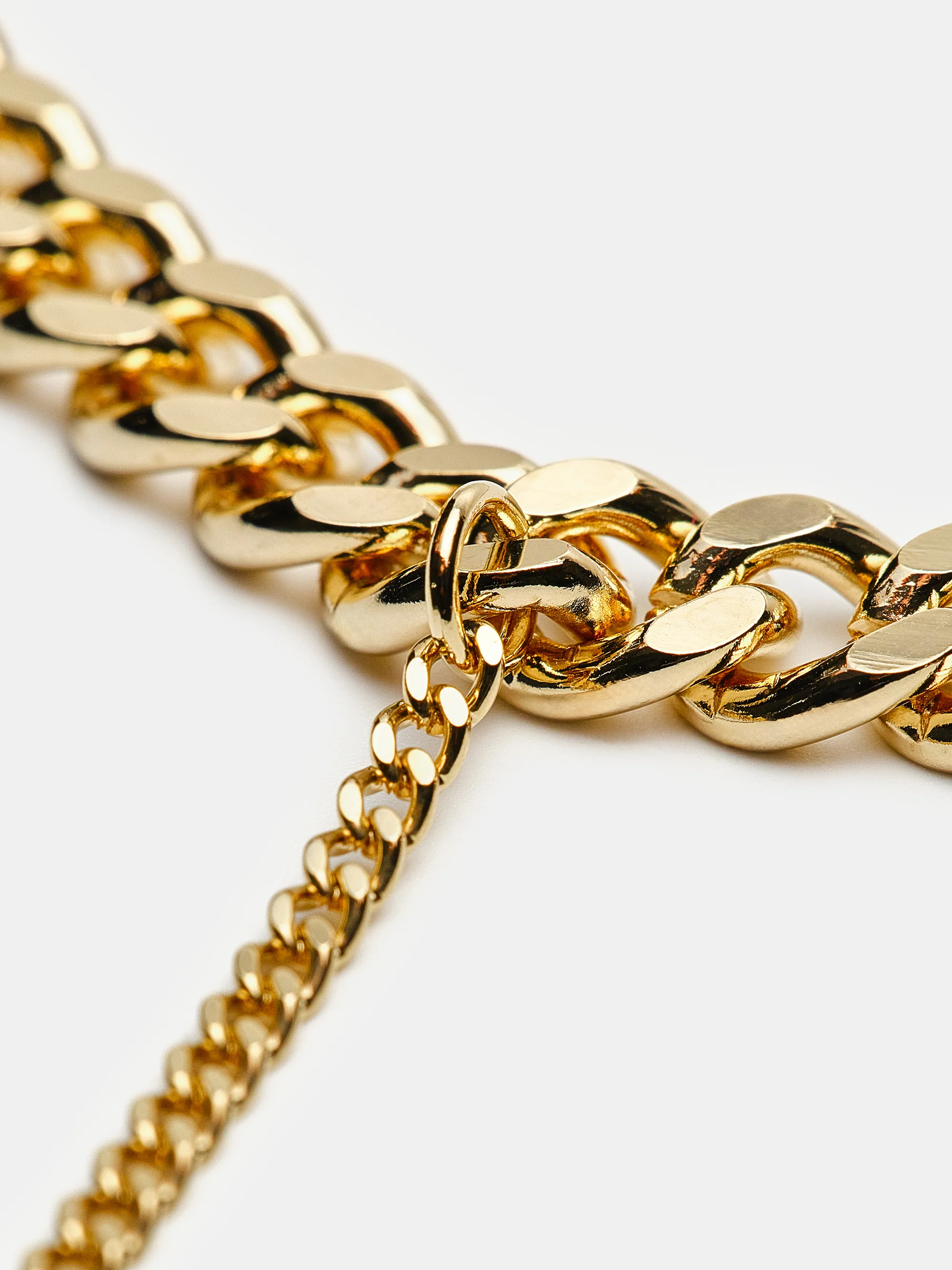 Curb Chain Necklace, Gold - Image 2