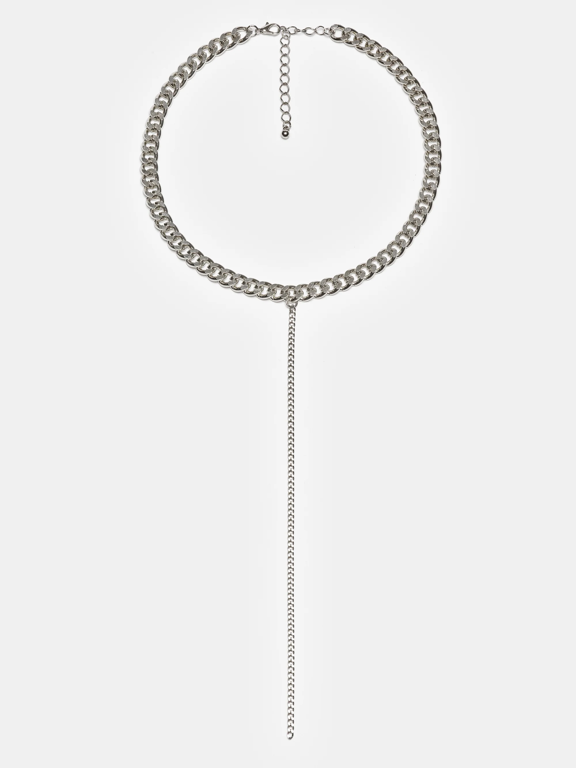 Curb Chain Necklace, Silver